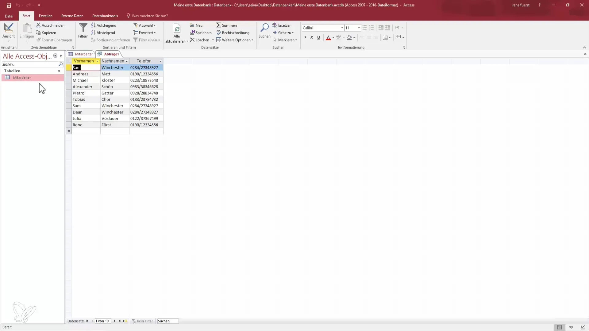 Crea tu primera consulta de base de datos en Access Crea tu primera consulta de base de datos en Access