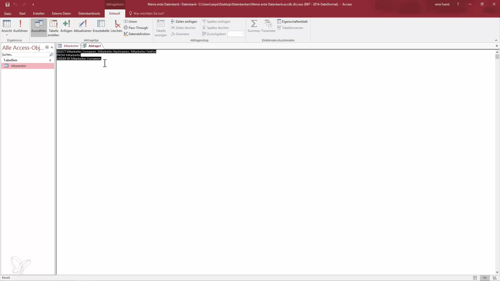 Crea tu primera consulta de base de datos en Access Crear tu primera consulta de base de datos en Access