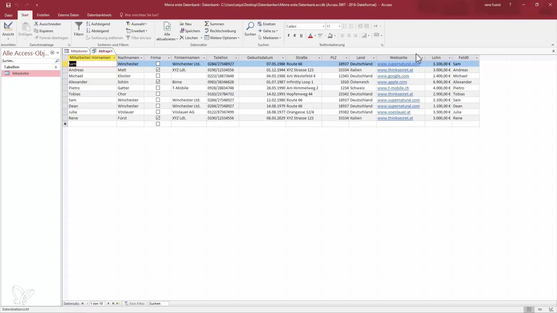 Crea tu primera consulta de base de datos en Access Crea tu primera consulta de base de datos en Access