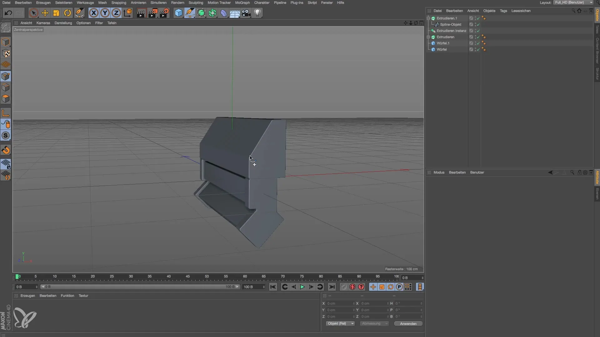 Geneigte Deckenanschlüsse in Cinema 4D erstellen Geneigte Deckenanschlüsse in Cinema 4D erstellen
