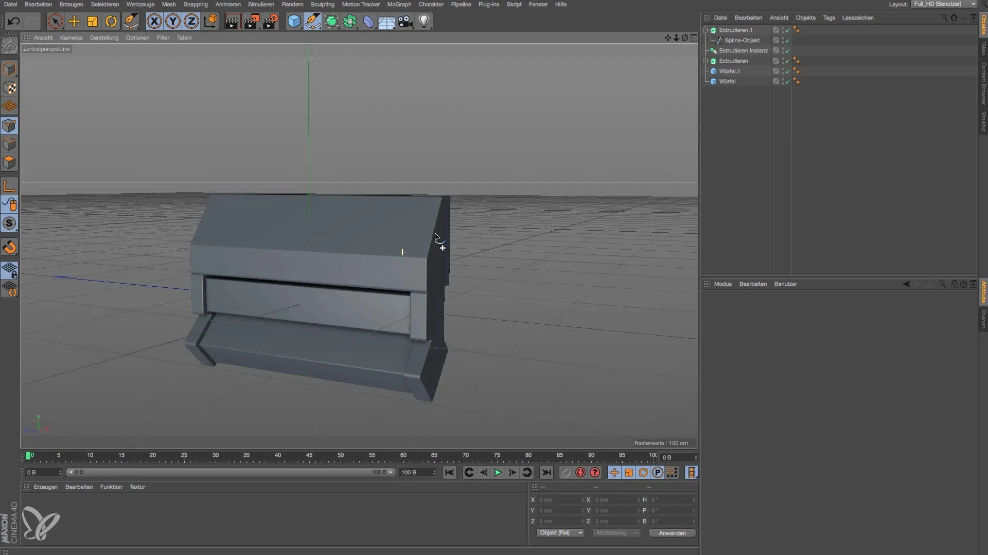 Geneigte Deckenanschlüsse in Cinema 4D erstellen Geneigte Deckenanschlüsse in Cinema 4D erstellen