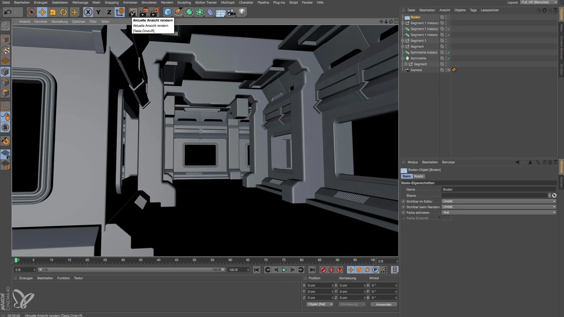 „Effizientes Modellieren einer Raumstation in Cinema 4D“ „Effizientes Modellieren einer Raumstation in Cinema 4D“