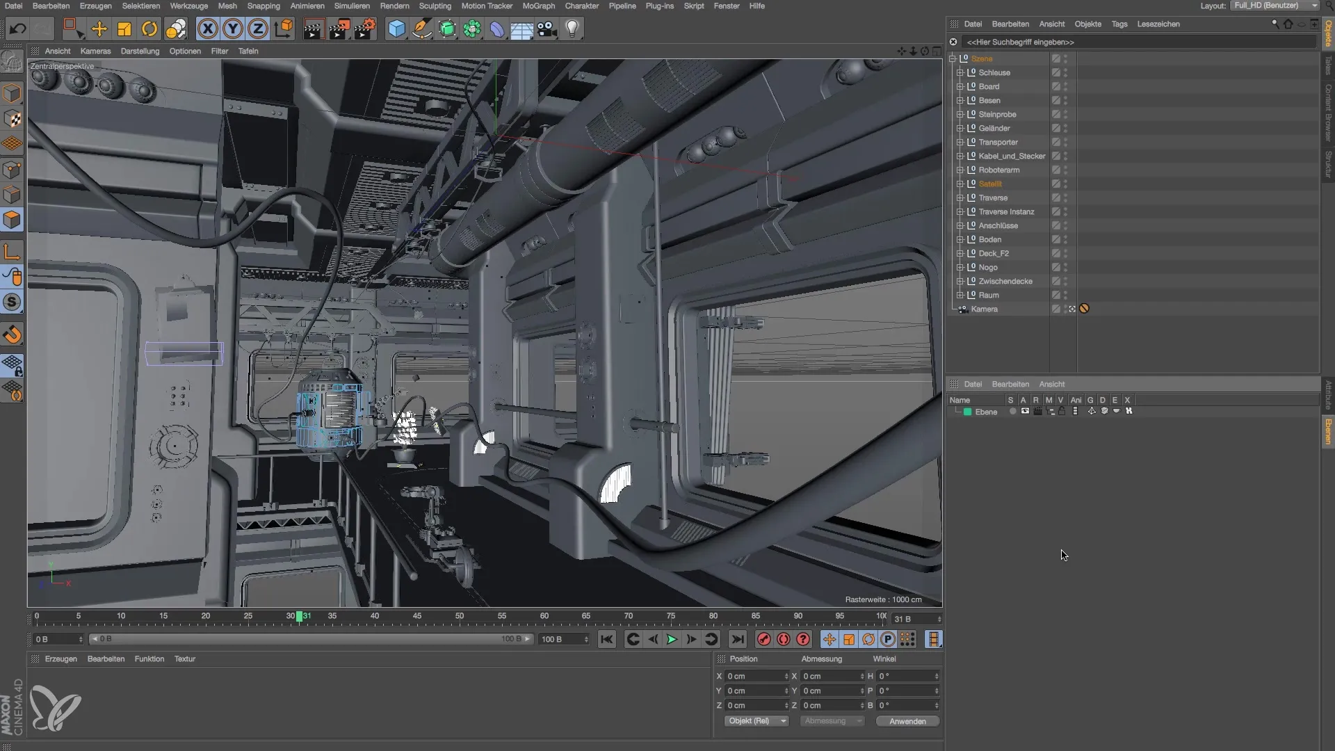 Effektive Lichtsetzung in Cinema 4D für Raumstationen Effektive Lichtsetzung in Cinema 4D für Raumstationen