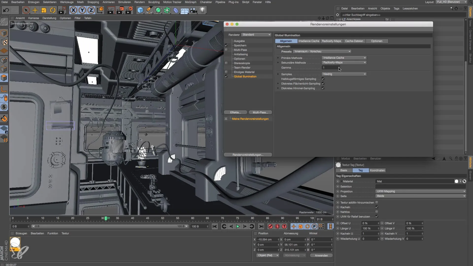 Beleuchtung einer Raumstation in Cinema 4D: Eine Schritt-für-Schritt-Anleitung Beleuchtung einer Raumstation in Cinema 4D: Eine Schritt-für-Schritt-Anleitung