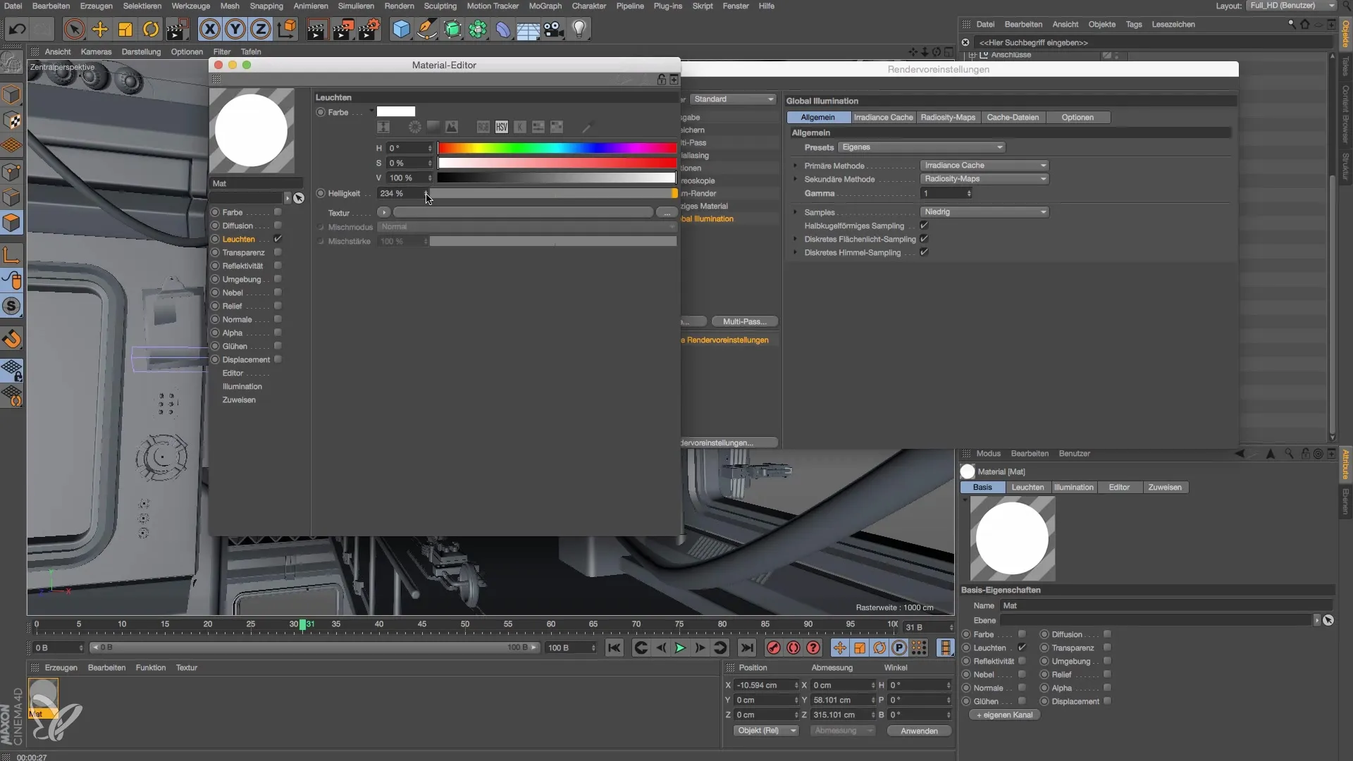 Beleuchtung einer Raumstation in Cinema 4D: Eine Schritt-für-Schritt-Anleitung Beleuchtung einer Raumstation in Cinema 4D: Eine Schritt-für-Schritt-Anleitung