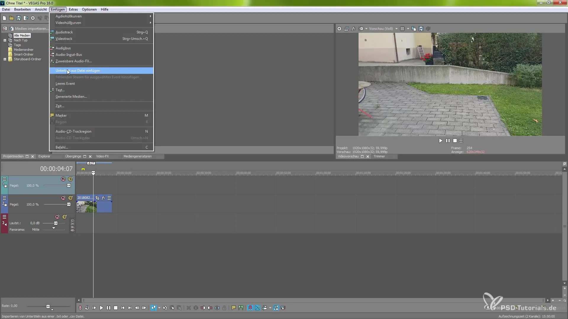 Crear y ajustar subtítulos de manera eficiente en VEGAS Pro 16 Crear y ajustar subtítulos de manera eficiente en VEGAS Pro 16