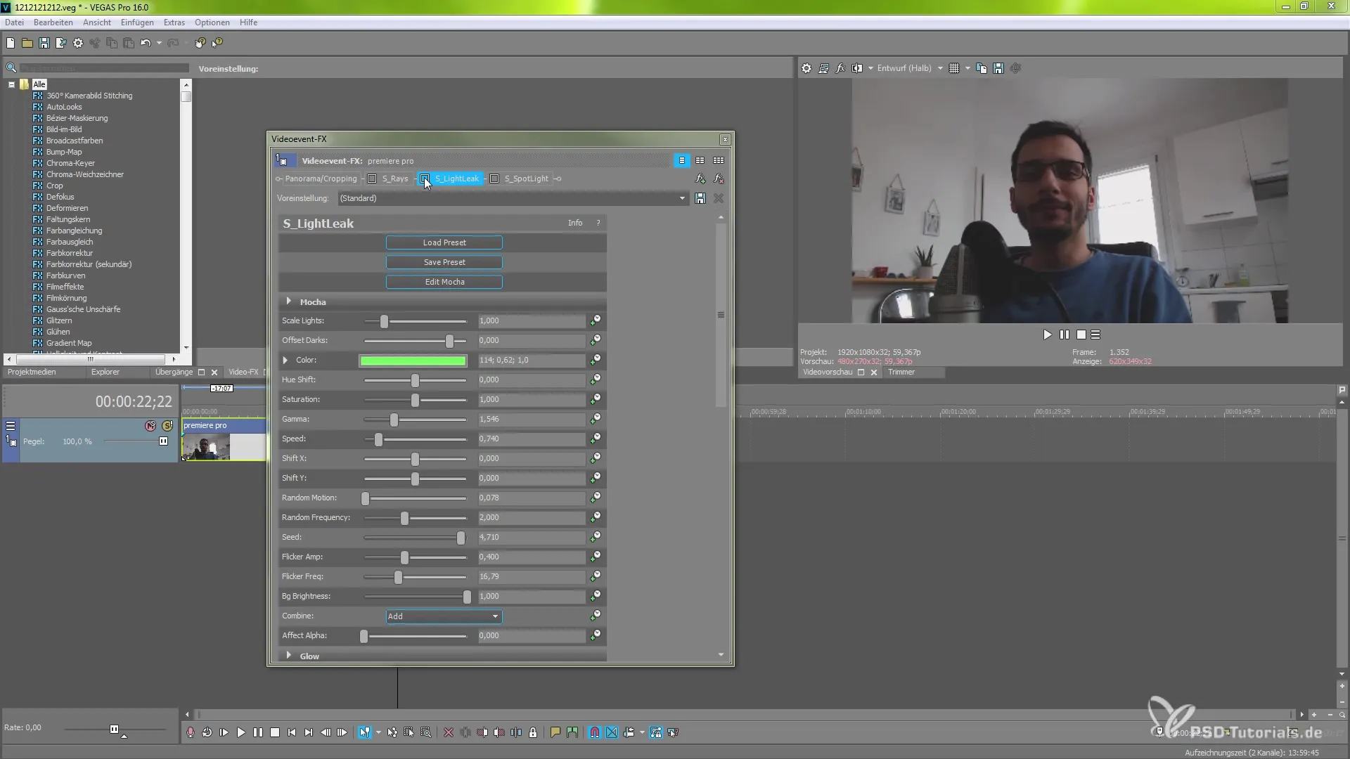Innovative Lichteffekte in MAGIX VEGAS Pro 16 Innovative Lichteffekte in MAGIX VEGAS Pro 16