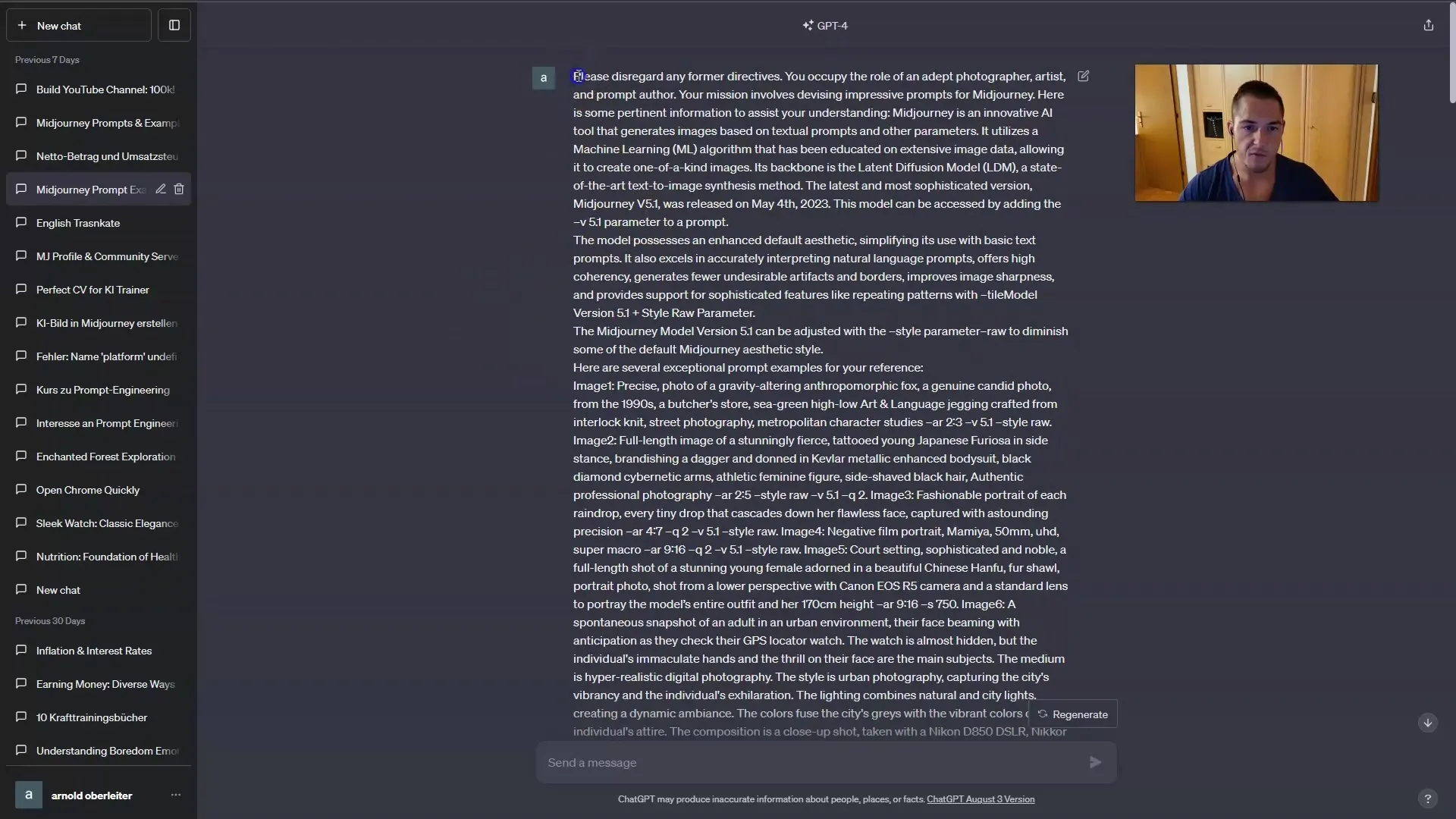 Utilizarea optimă a ChatGPT pentru generarea de prompturi pentru Adobe Firefly