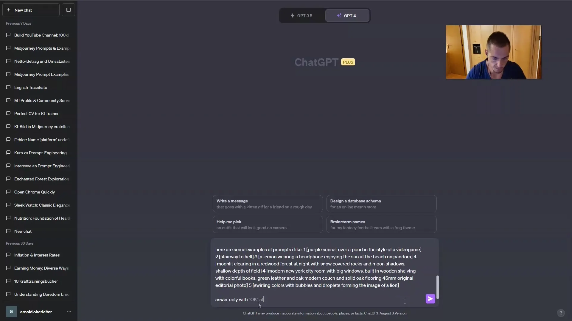 Utilizarea optimă a ChatGPT pentru generarea de prompturi pentru Adobe Firefly