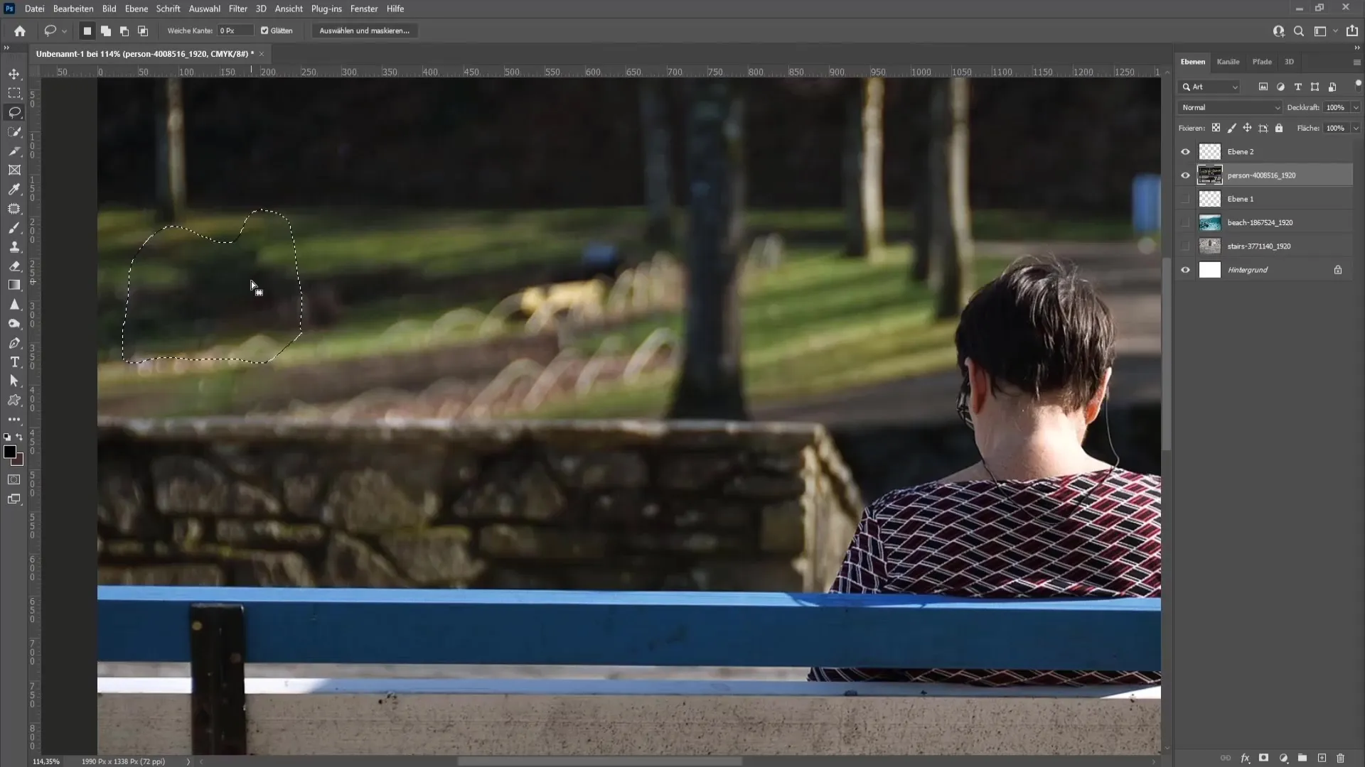 Remover objetos ou pessoas de imagens - Instruções passo a passo com Photoshop
