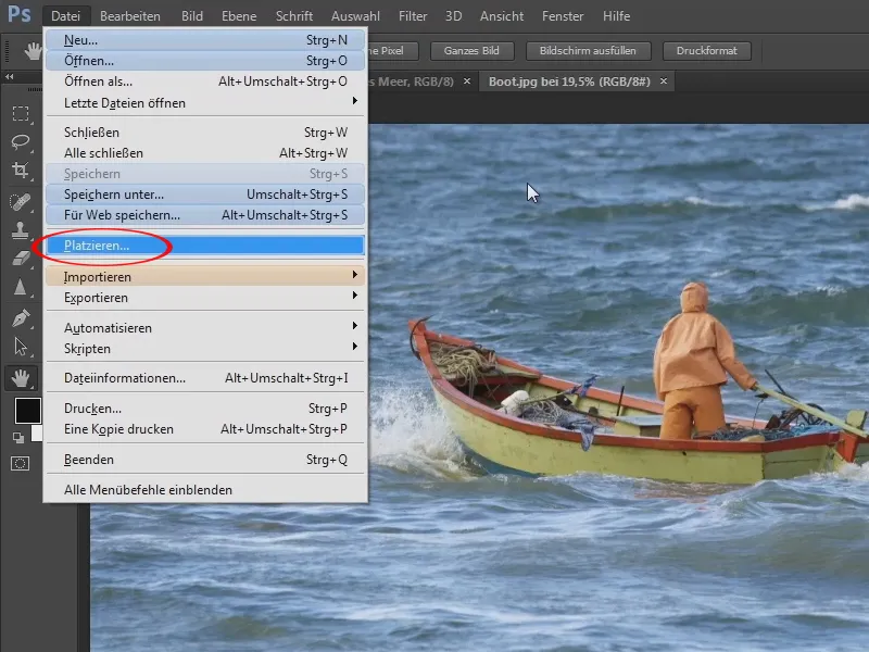 Photoshop-Composing - Ramalan Laut - Bagian 02: Memisahkan dan menempatkan perahu