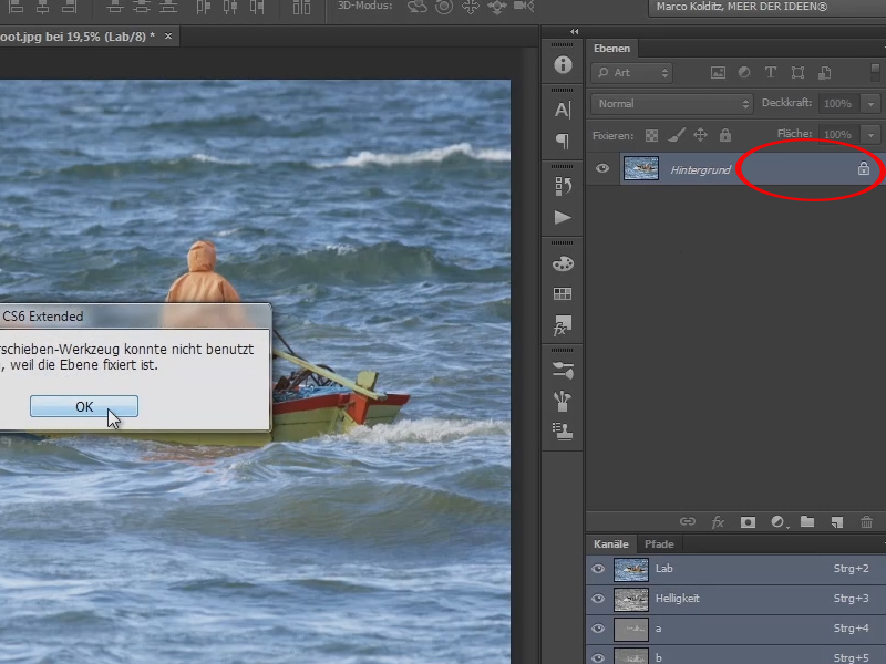 Photoshop-Composing - Das Orakel des Meeres - Teil 02: Boot freistellen und platzieren