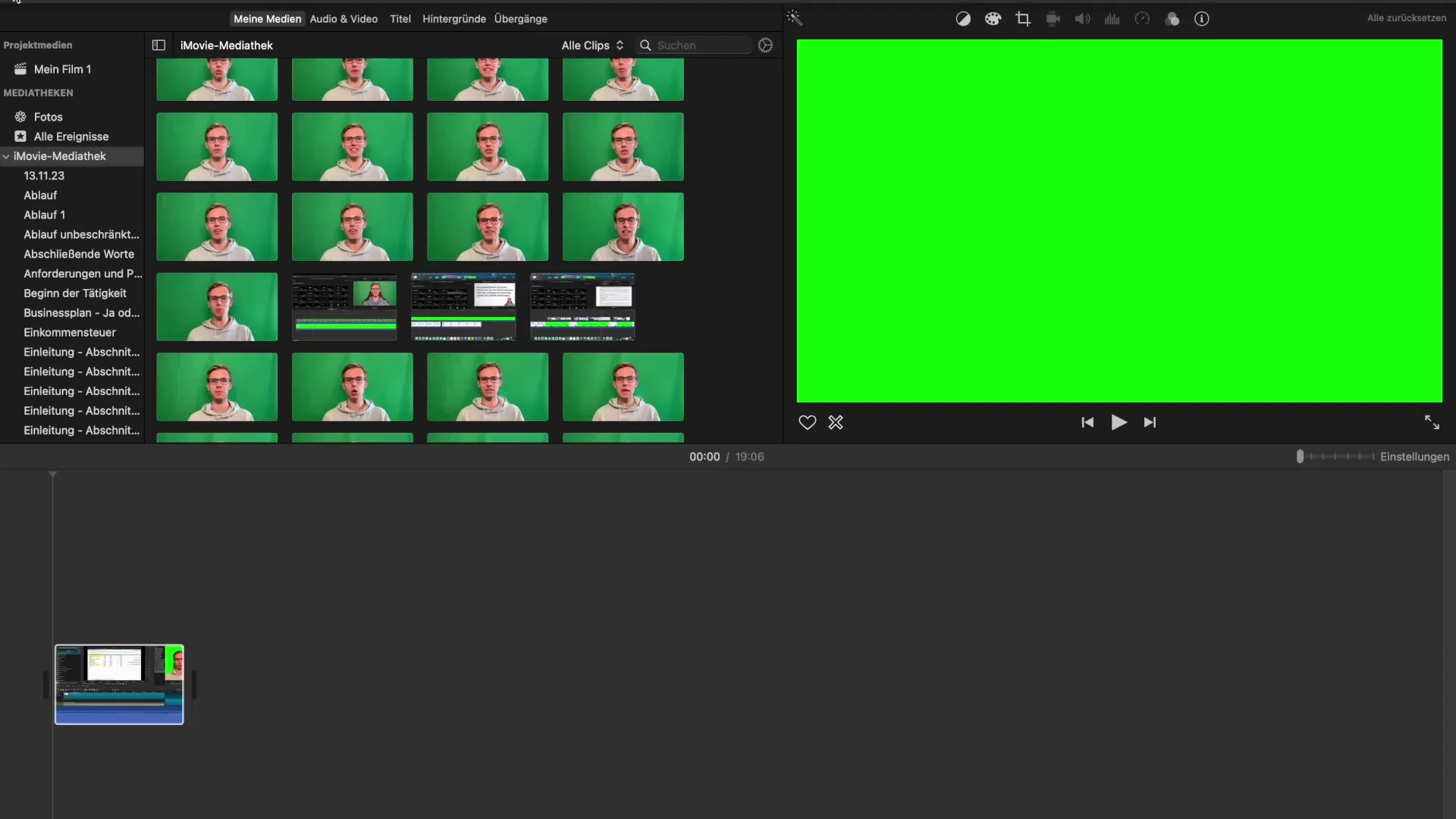 Ефективен импорт и организация на медии в iMovie Ефективен внос и организиране на медии в iMovie