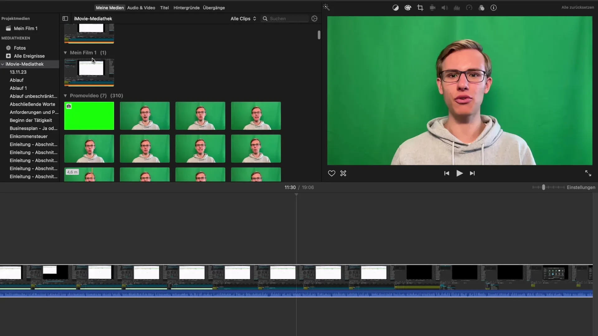 Ефективно импортиране и организиране на медии в iMovie Ефективен импорт и организация на медии в iMovie