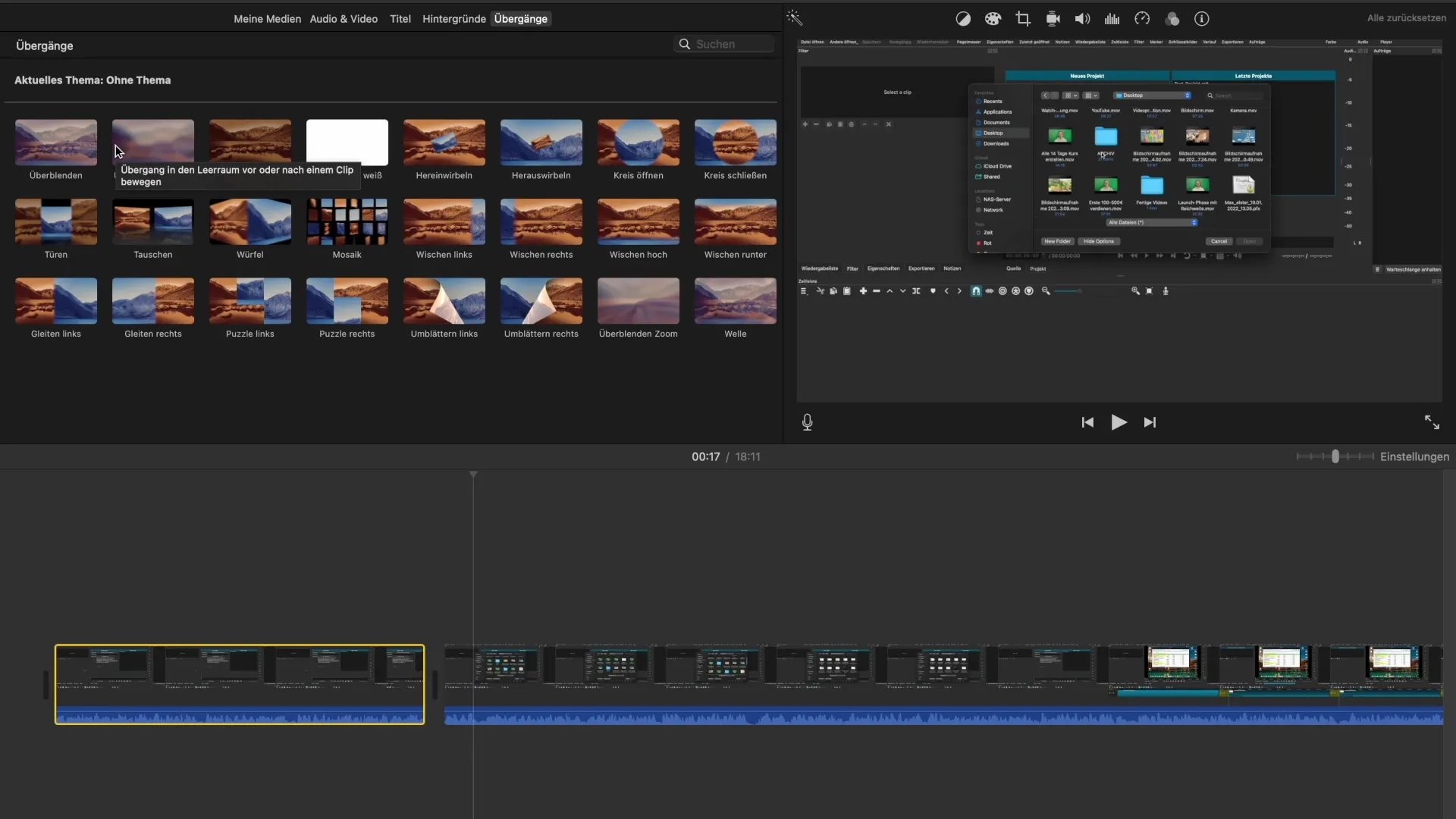 Плавни преходи в iMovie за безпроблемни видеа Плавни преходи в iMovie за безпроблемни видеа