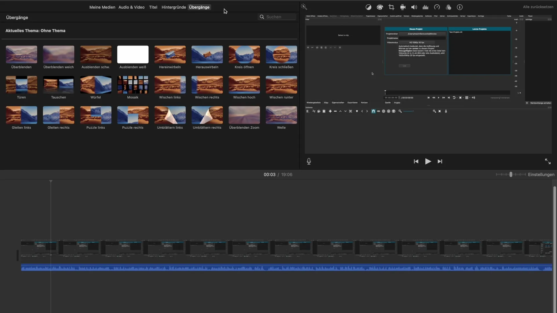Плавни преходи в iMovie за безшевни видеа Плавни преходи в iMovie за безшевни видеа