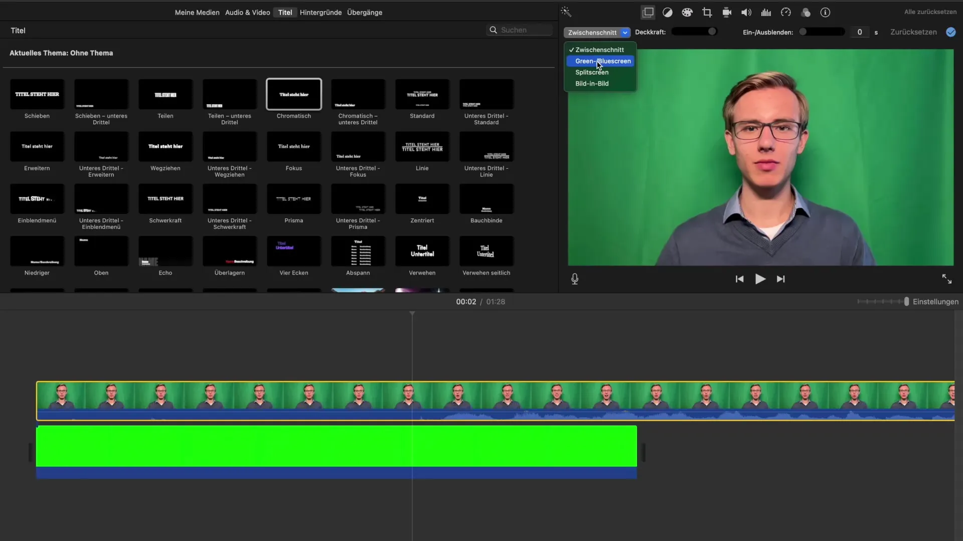 Майсторство на ефекта с Green Screen в iMovie Майсторски овладяване на ефекта с зеления екран в iMovie