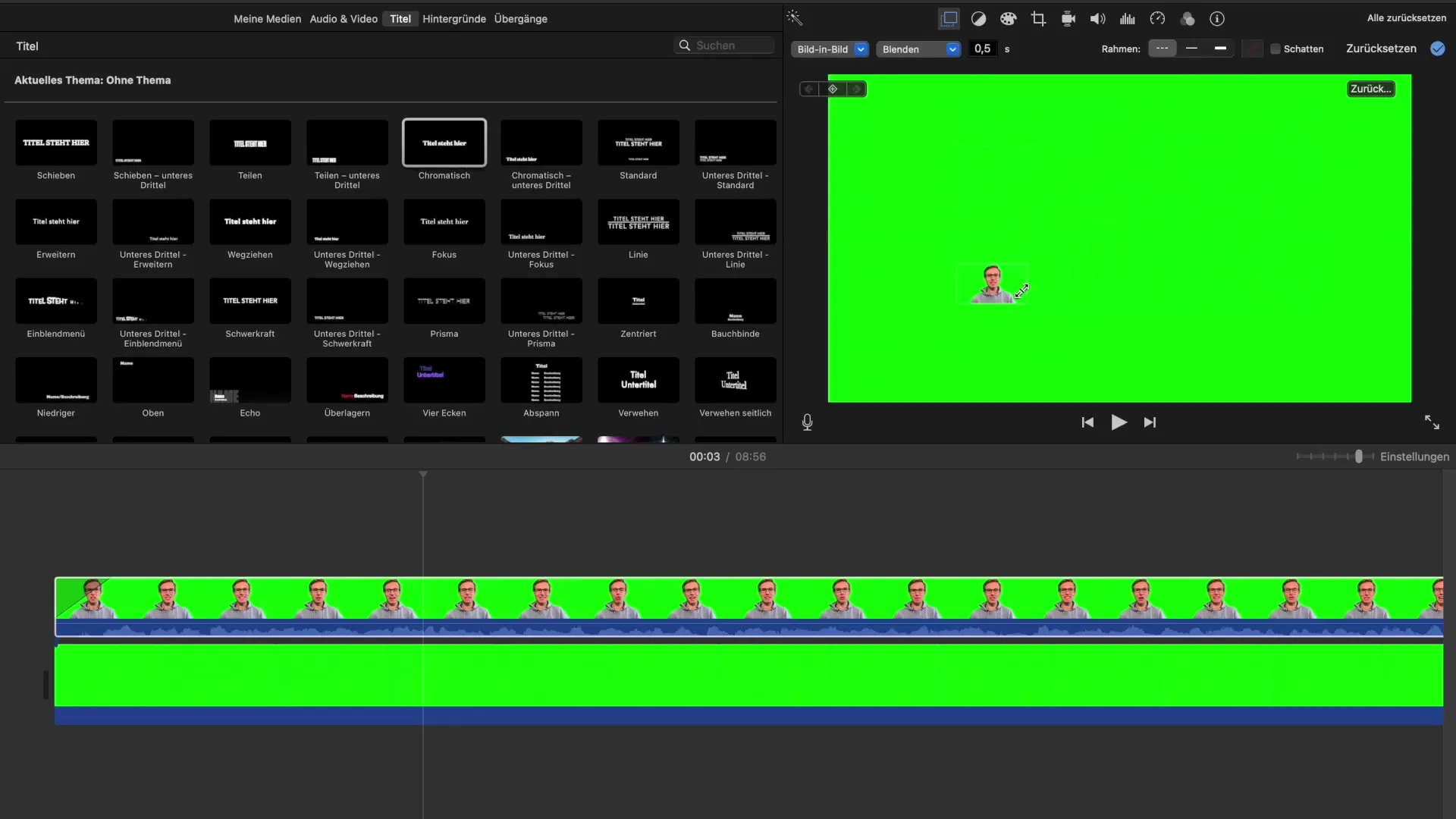 Да овладеете ефекта на зеления екран в iMovie Мастерирането на ефекта с зелен екран в iMovie