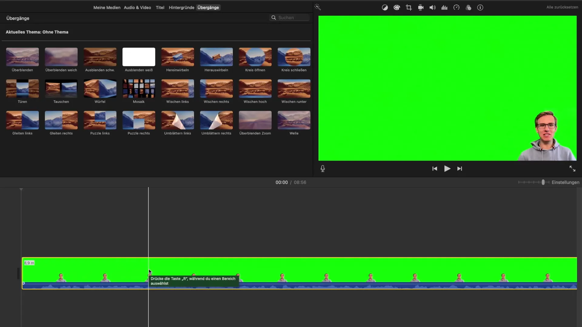 Ефективно вмъкване на изображения и визуални елементи в iMovie Ефективно вмъкване на изображения и визуални елементи в iMovie