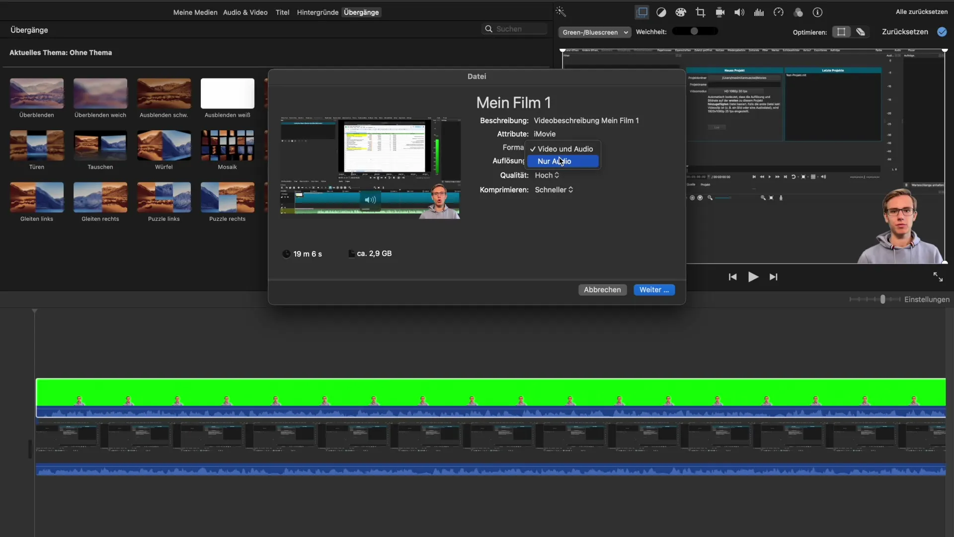 iMovie: Сохранение и экспорт проектов стало легче iMovie: Сохранение и экспорт проектов сделаны легко