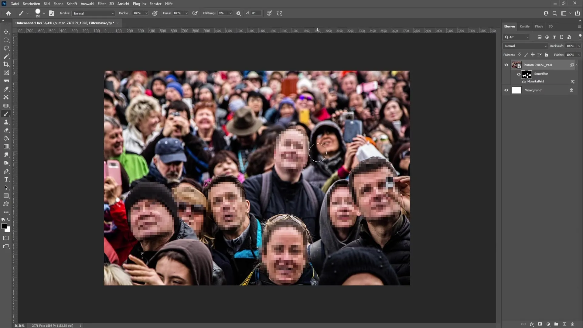 Hurtigt og nemt sløre ansigter i Photoshop