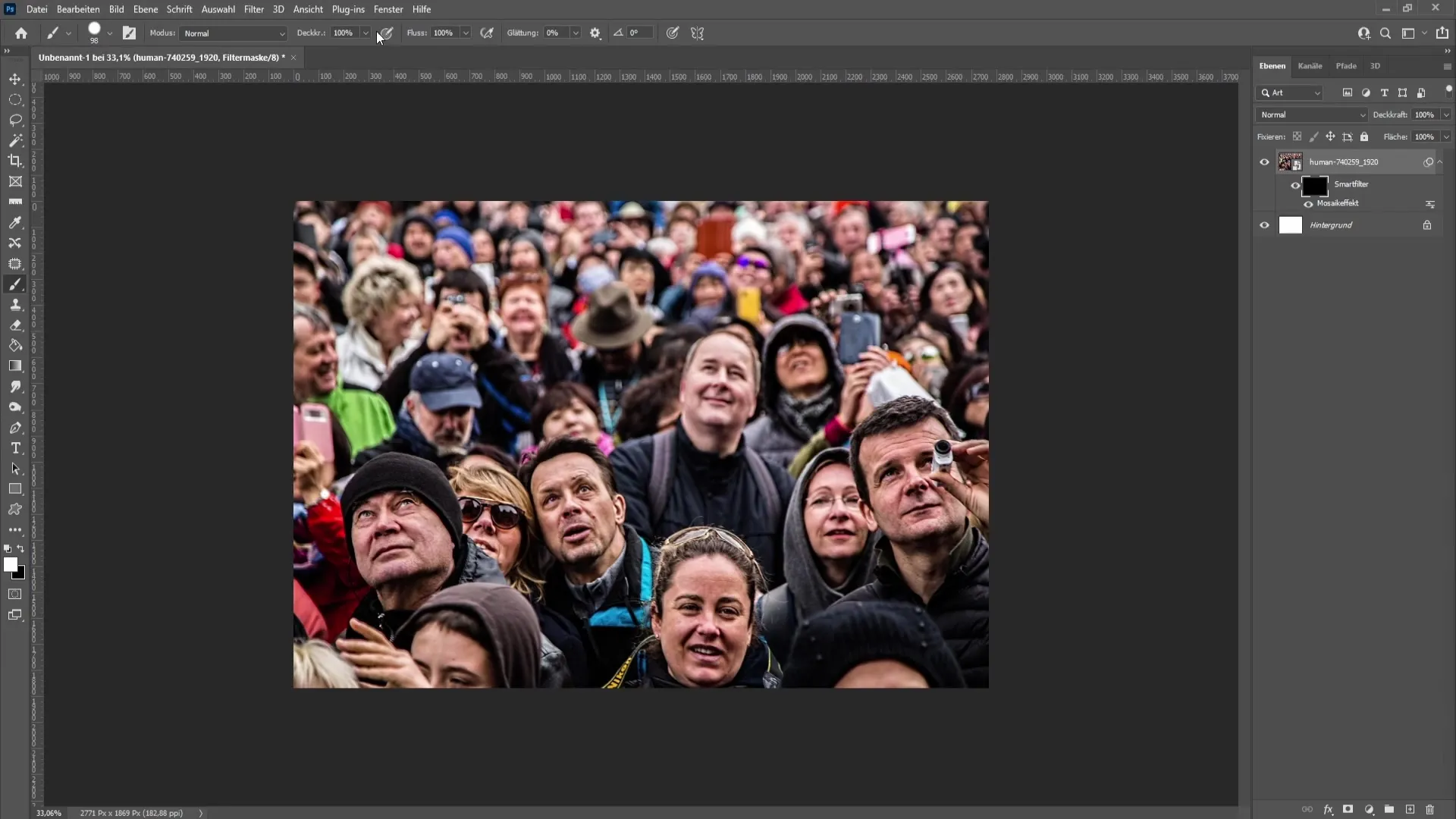 Hurtigt og nemt pixellere ansigter i Photoshop