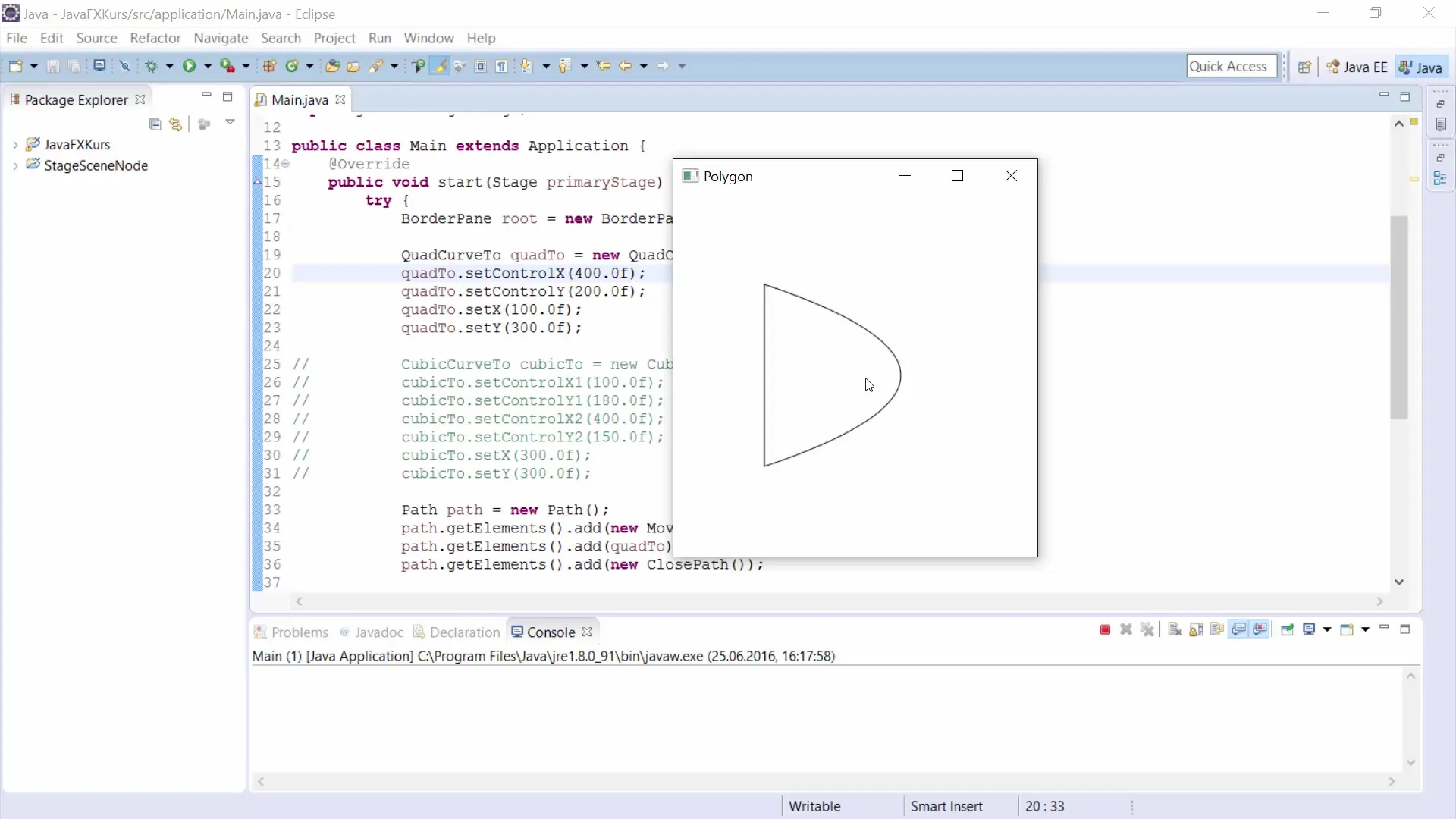 Créer des graphiques et desAnimations avec JavaFX Path Créer des graphiques et des animations avec JavaFX Path