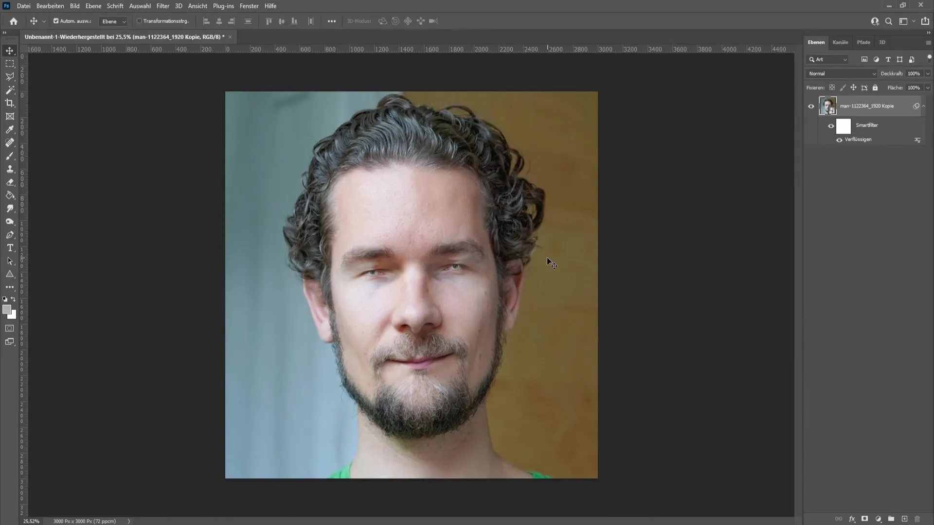 Creatieve effecten: ogen en mond verkleinen in Photoshop