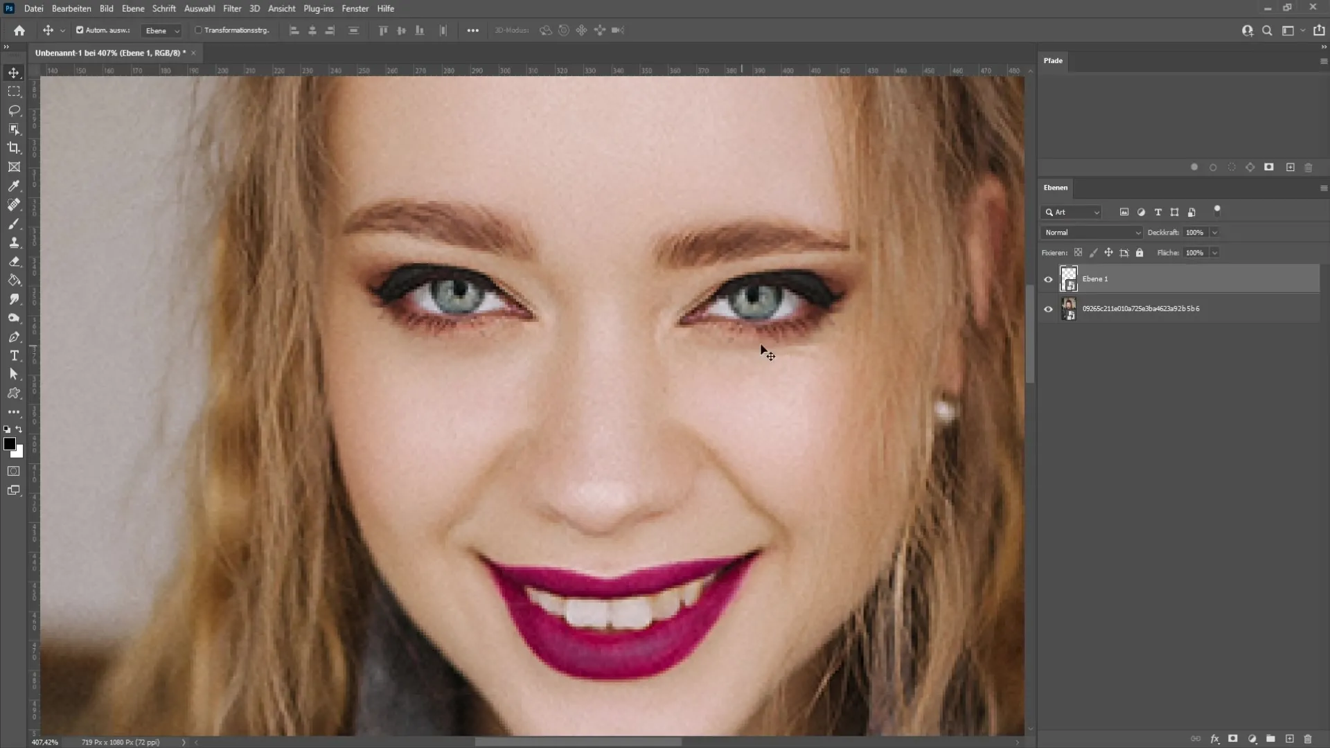 Apertura realistica degli occhi in Photoshop - Guida passo passo