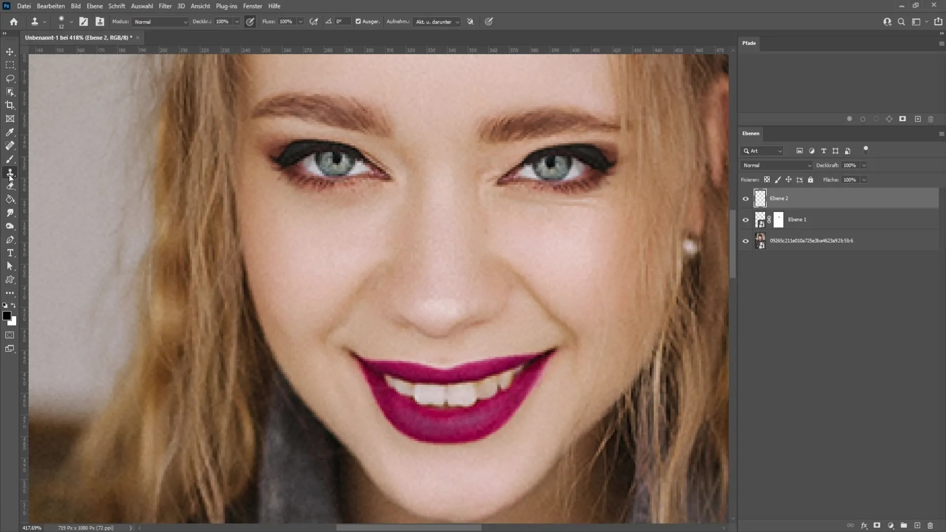 Apertura realistica degli occhi in Photoshop - Guida passo passo