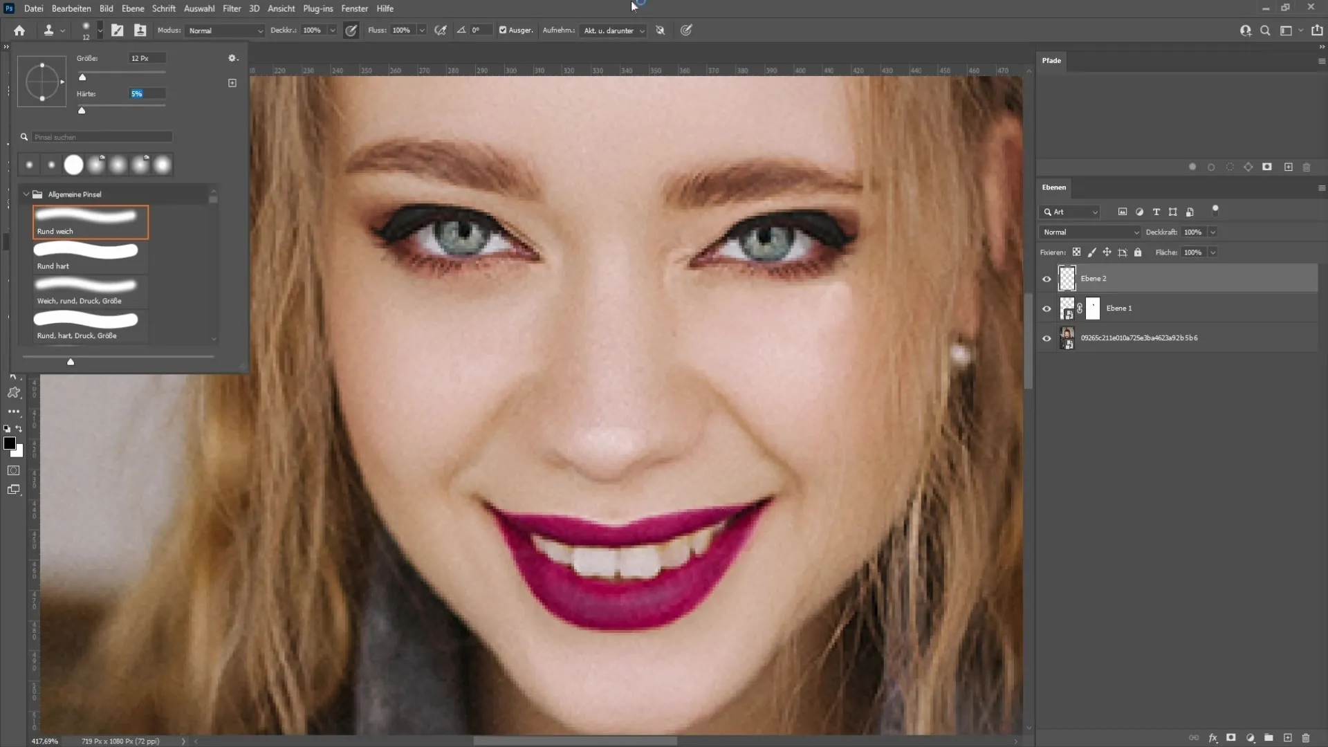 Apertura realistica degli occhi in Photoshop - Guida passo dopo passo
