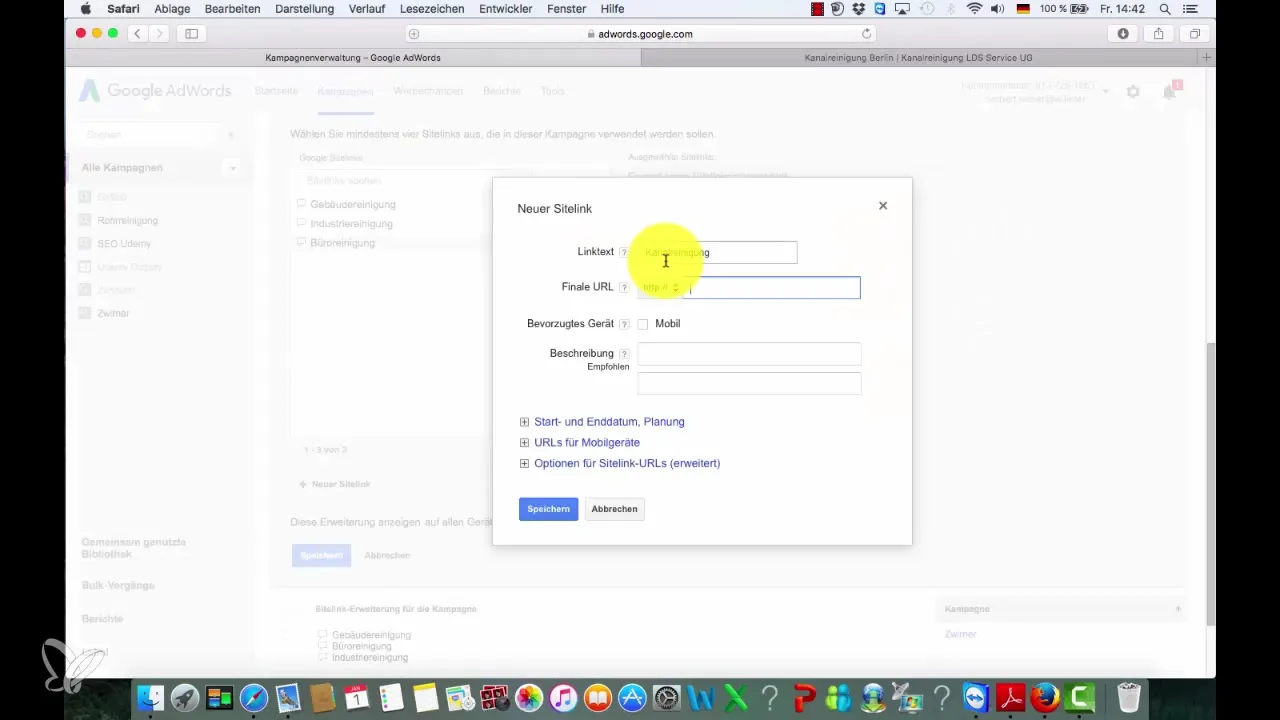 Succesful Sitelinks oprette til Google Ads Succesful Sitelinks oprette til Google Ads