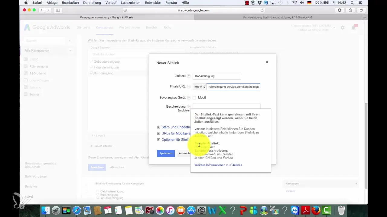 Succesfuld oprettelse af sitelinks til Google Ads Succesfulde Sitelinks oprette til Google Ads