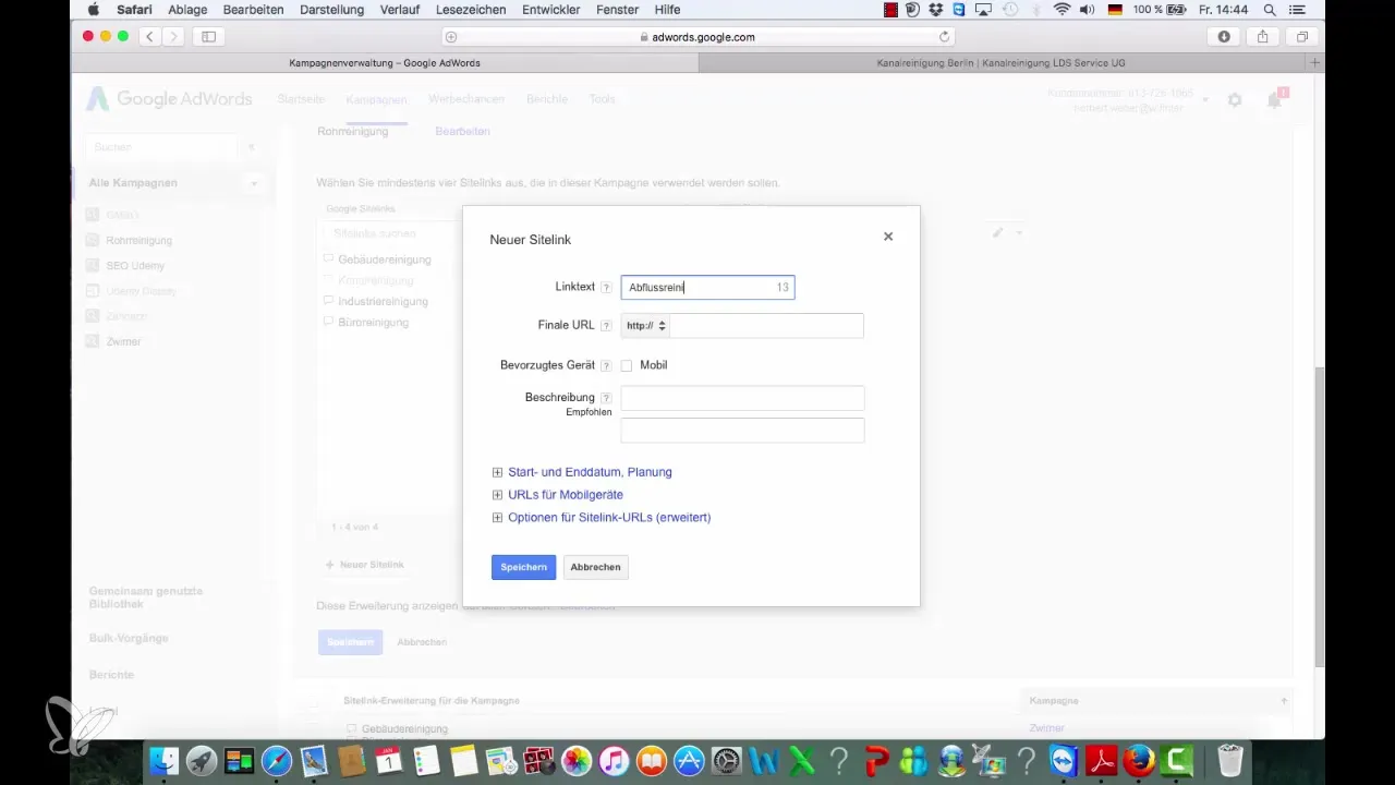 Succesfuld oprettelse af Sitelinks til Google Ads Succesful Sitelinks oprette til Google Ads