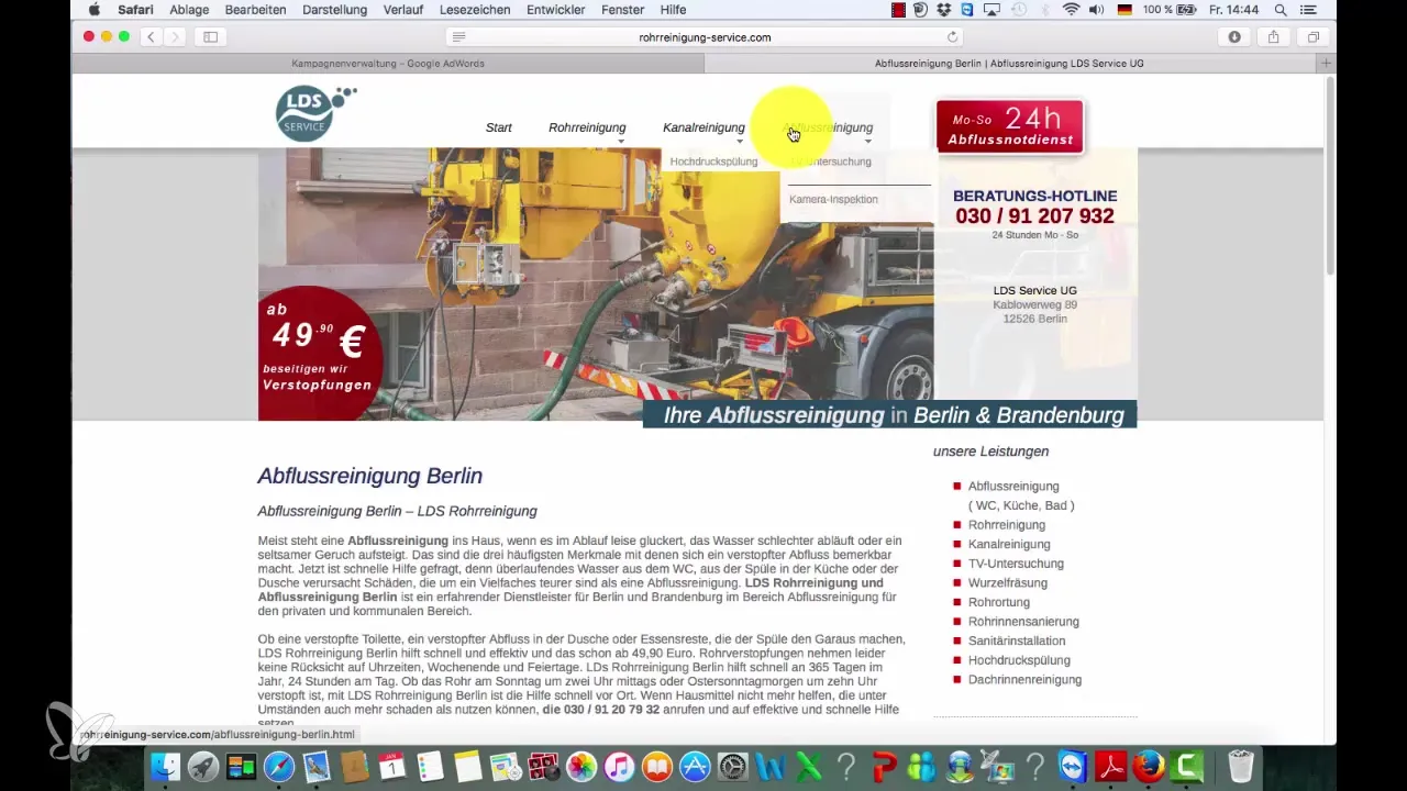 Succesful creation of sitelinks for Google Ads Succesful Site Links oprette til Google Ads