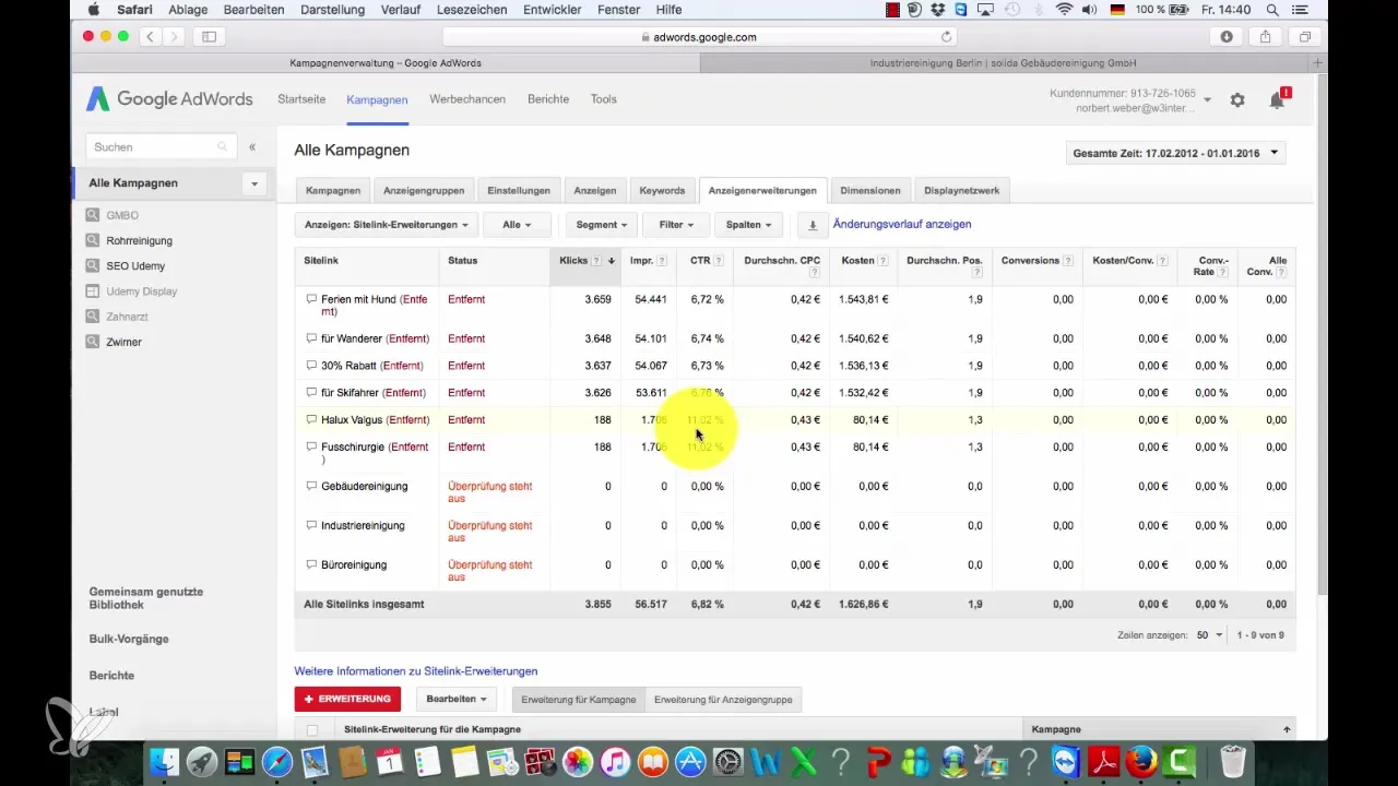 Succesful Sitelinks oprette til Google Ads Succesful Sitelinks oprette til Google Ads
