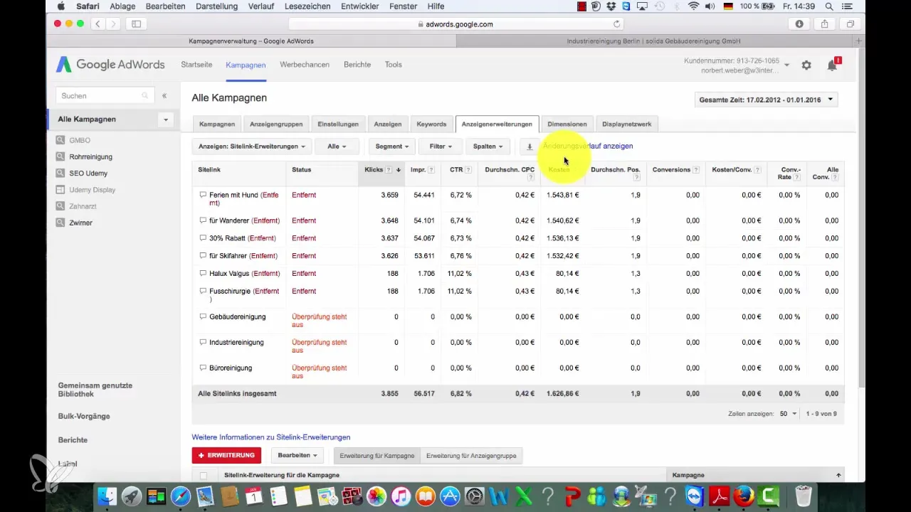 Succesful Sitelinks oprette til Google Ads Succesful Sitelinks oprette til Google Ads