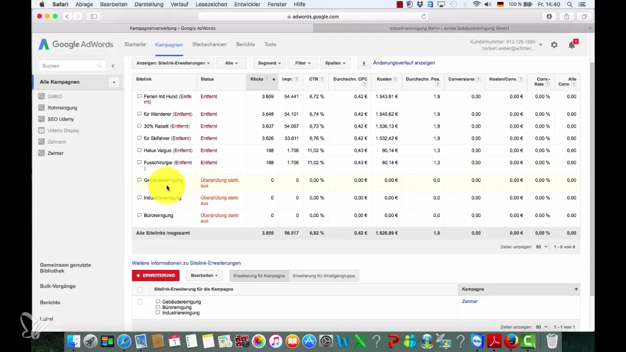 Succesful Sitelinks oprette til Google Ads Succesful Sitelinks oprette til Google Ads
