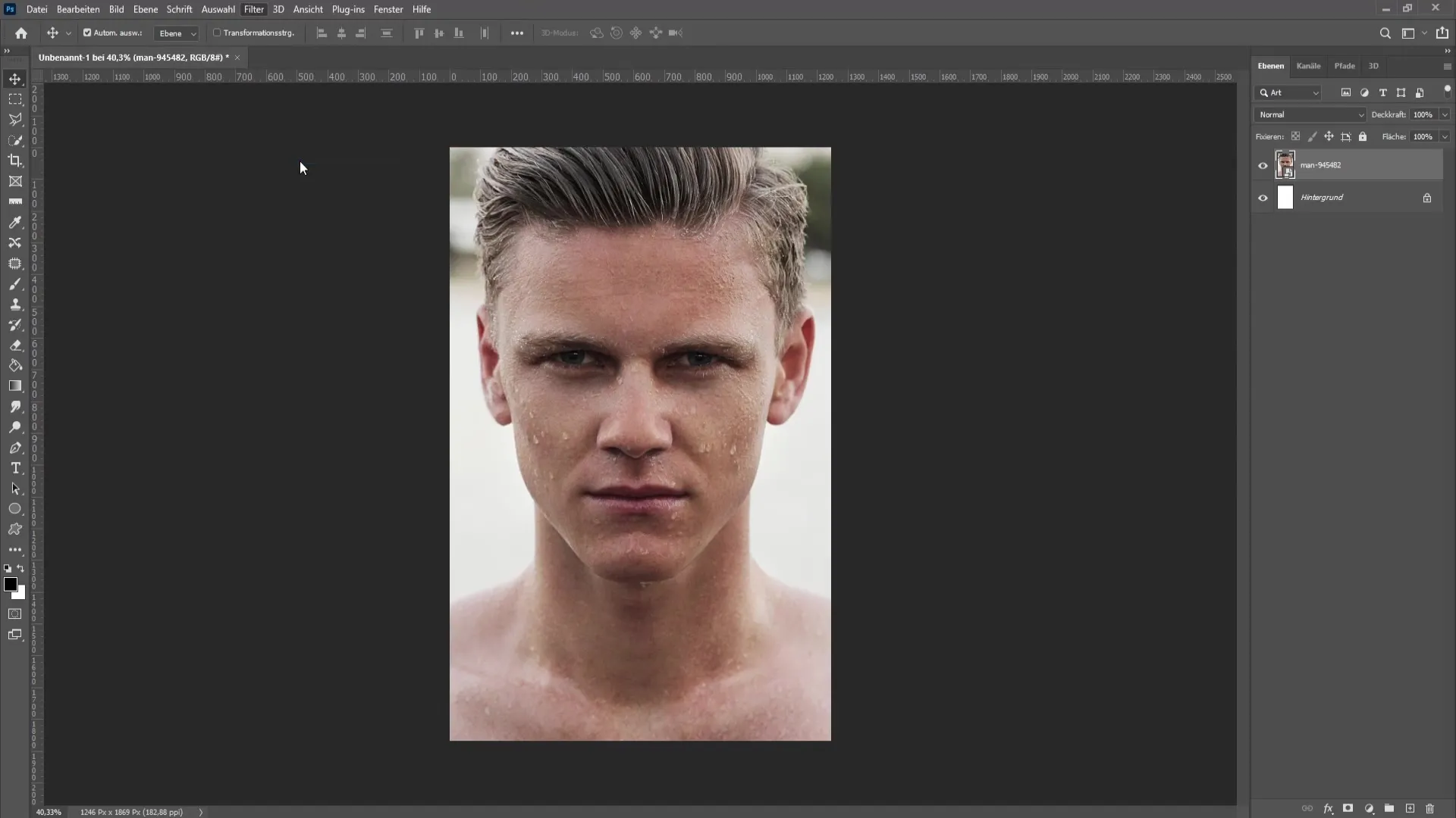 Rediger ansigtets proportioner i Photoshop - En trin-for-trin vejledning