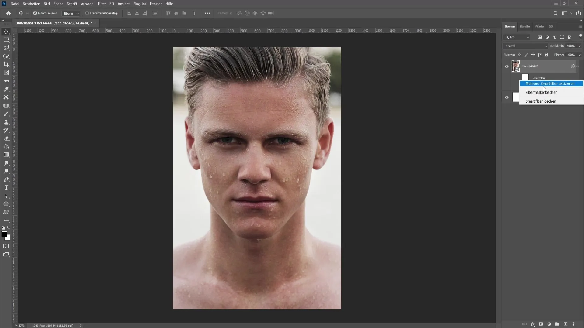 Rediger ansigtets proportioner i Photoshop - En trin-for-trin vejledning