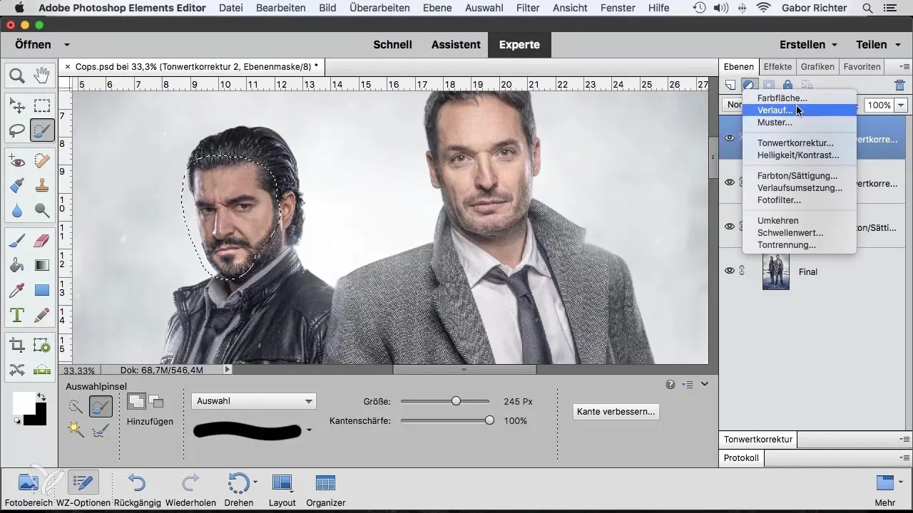 Utilizzo efficace del pennello di selezione in Photoshop Elements Utilizzo efficace del pennello di selezione in Photoshop Elements