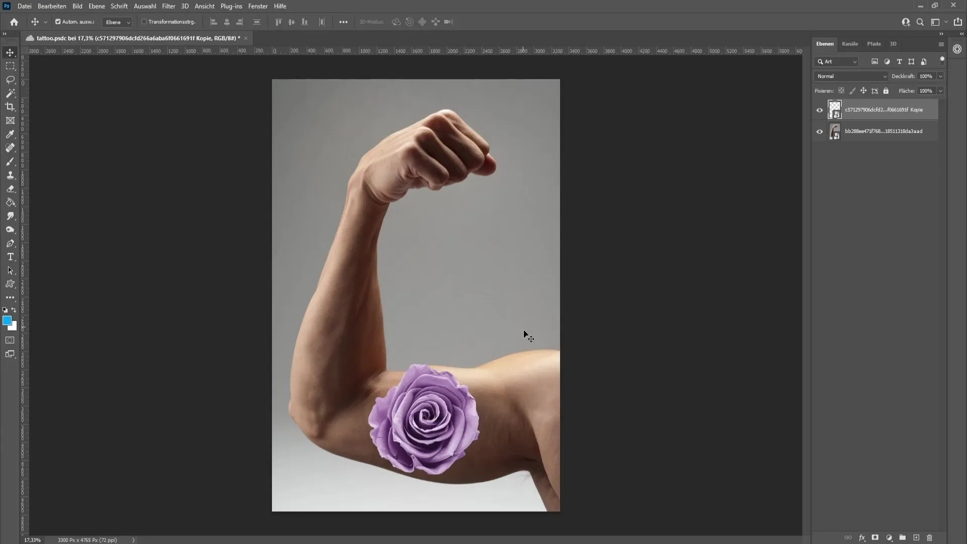 Crear tatuajes en Photoshop: Instrucciones paso a paso para diseños realistas