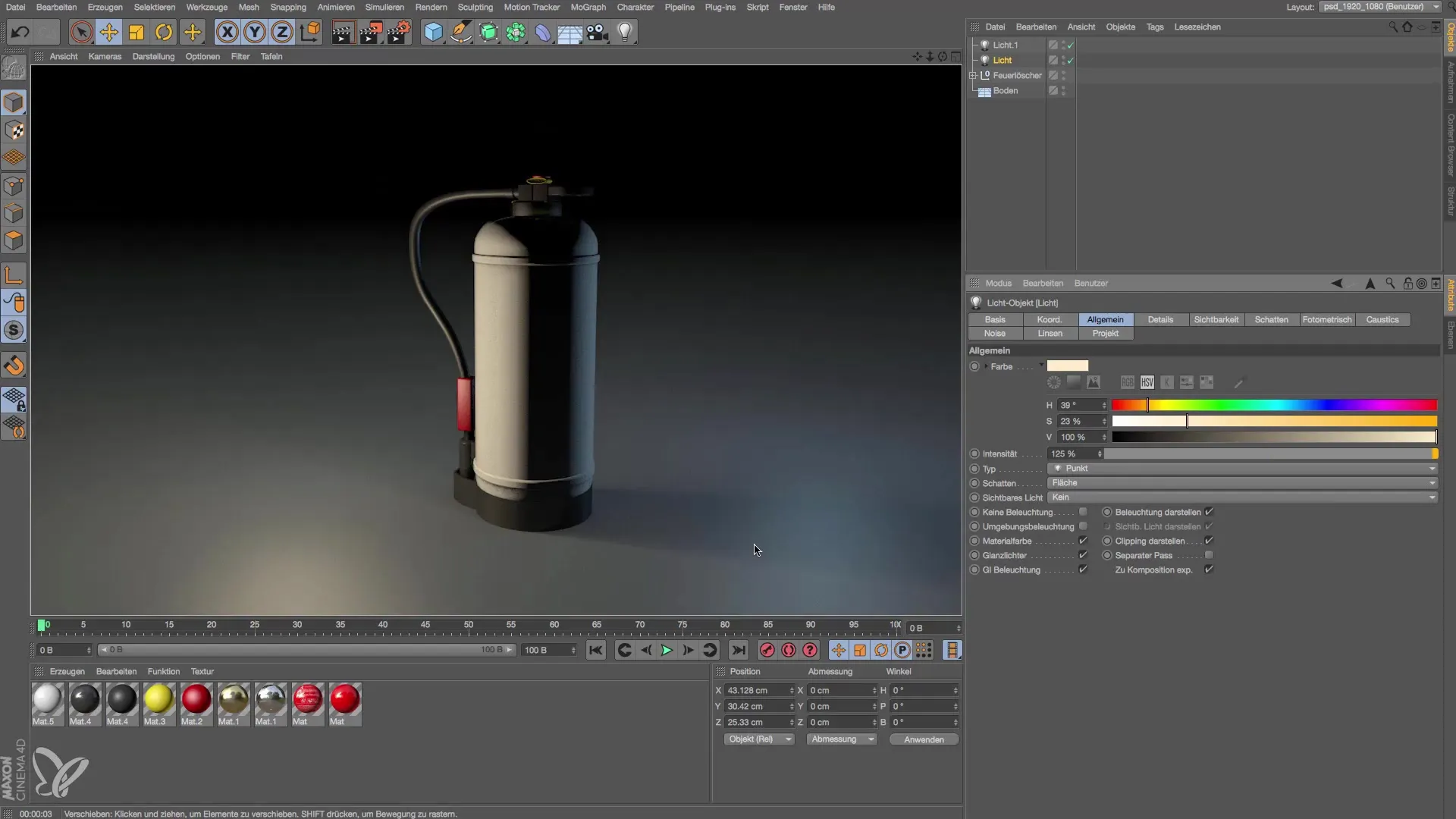 Lichtfarben gezielt einsetzen in Cinema 4D Lichtfarben gezielt einsetzen in Cinema 4D