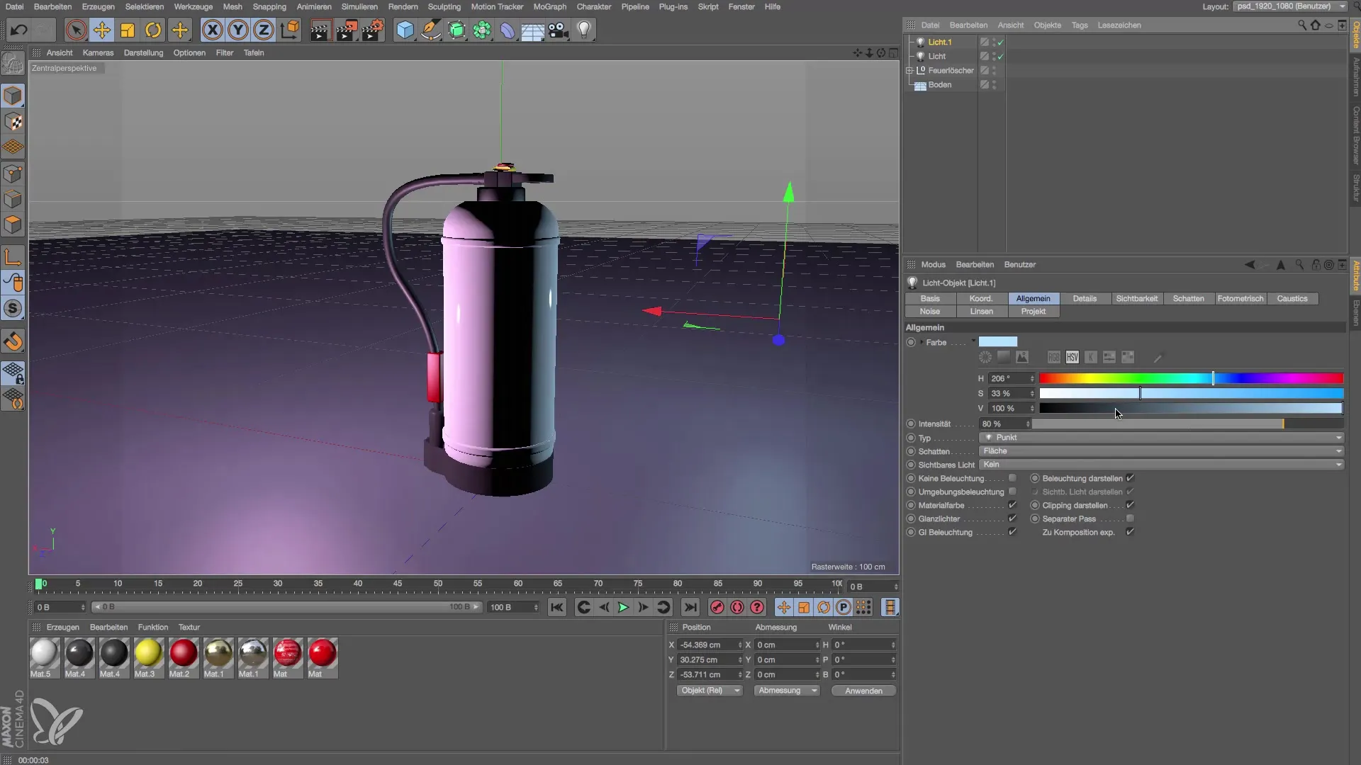 Lichtfarben gezielt einsetzen in Cinema 4D Lichtfarben gezielt einsetzen in Cinema 4D