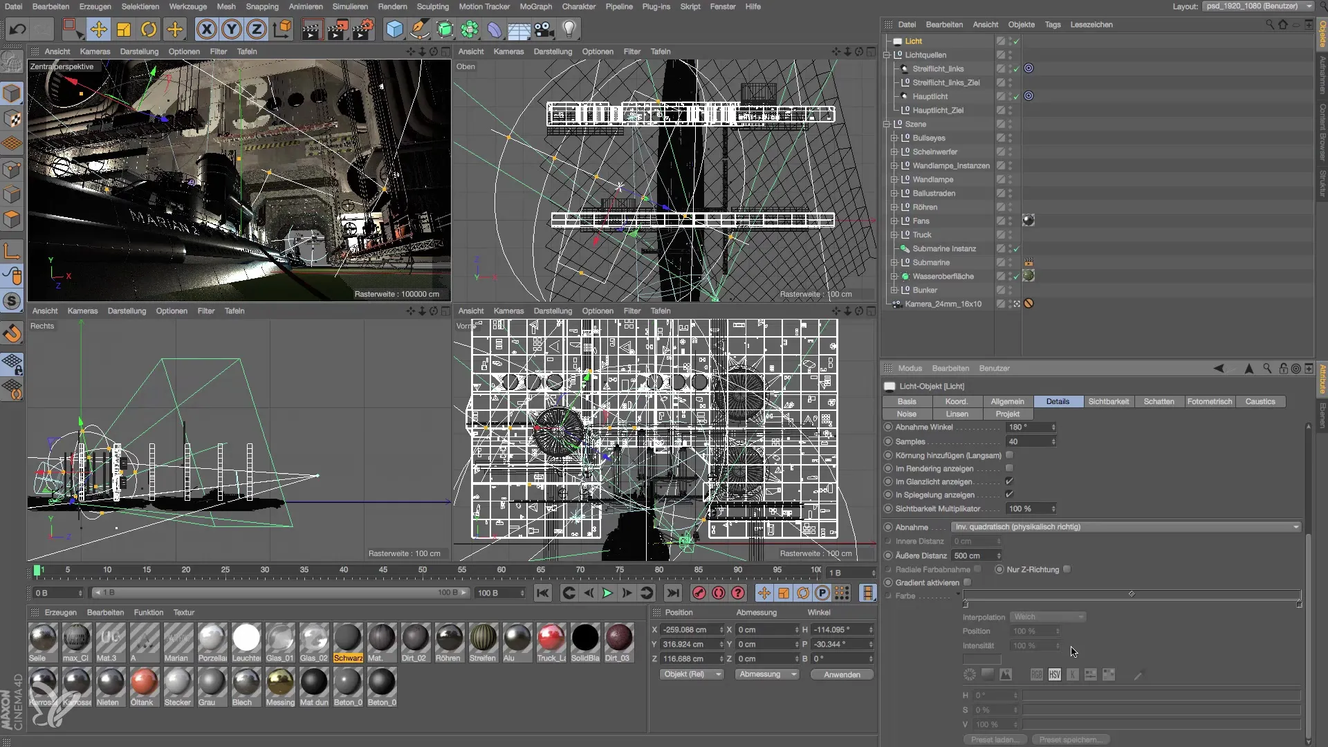 Farbgradienten für realistische Lichtsetzung in Cinema 4D Farbgradienten für realistische Lichtsetzung in Cinema 4D