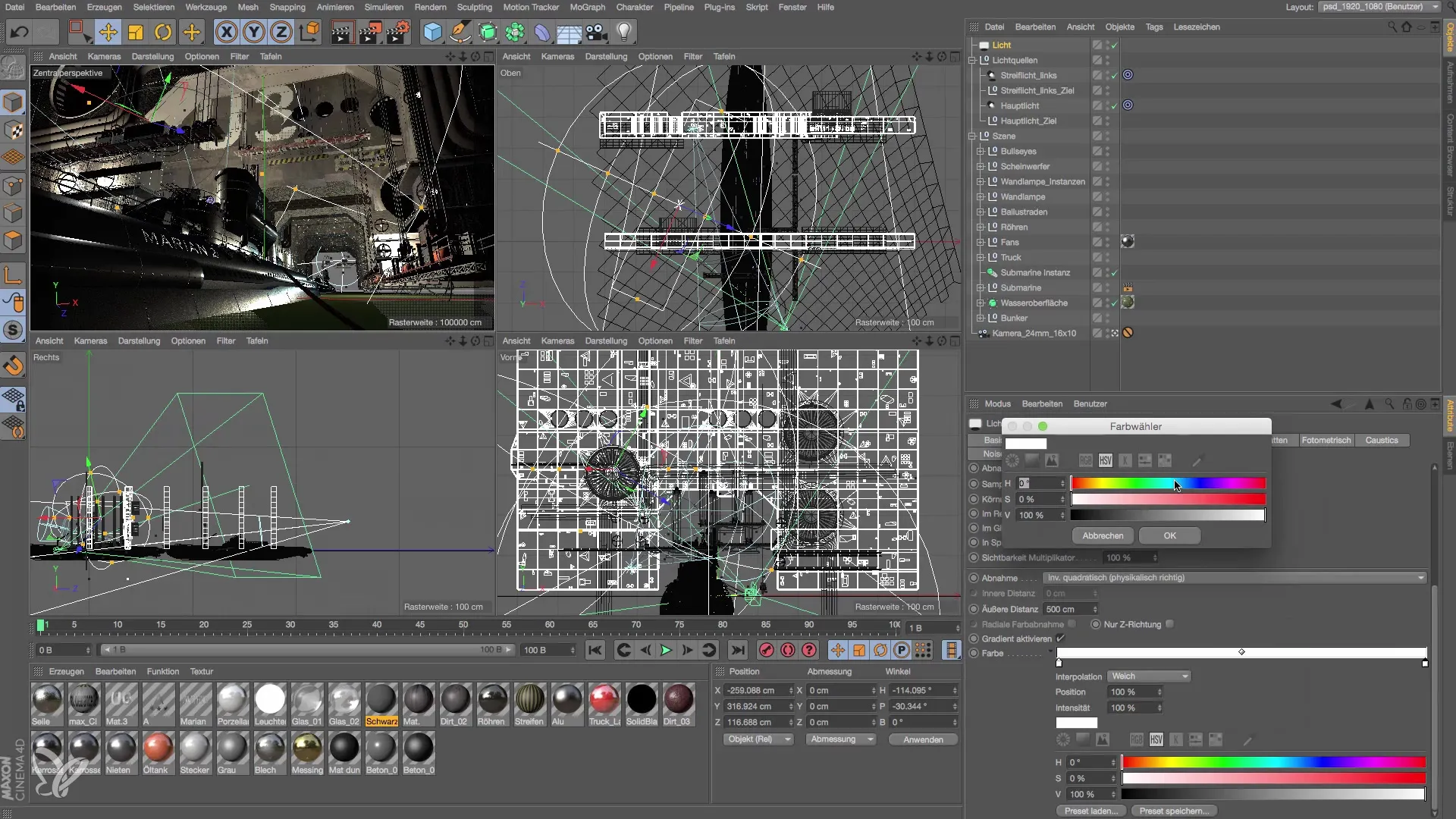 Farbgradienten für realistische Lichtsetzung in Cinema 4D Farbgradienten für realistische Lichtsetzung in Cinema 4D