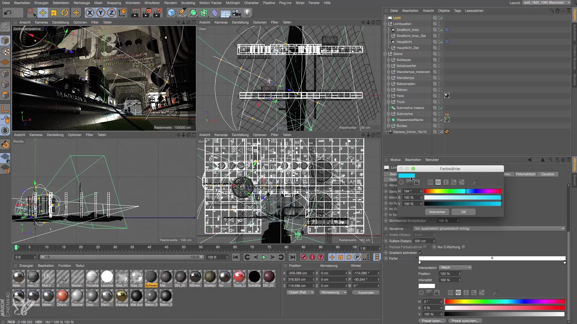 Farbgradienten für realistische Lichtsetzung in Cinema 4D Farbgradienten für realistische Lichtsetzung in Cinema 4D