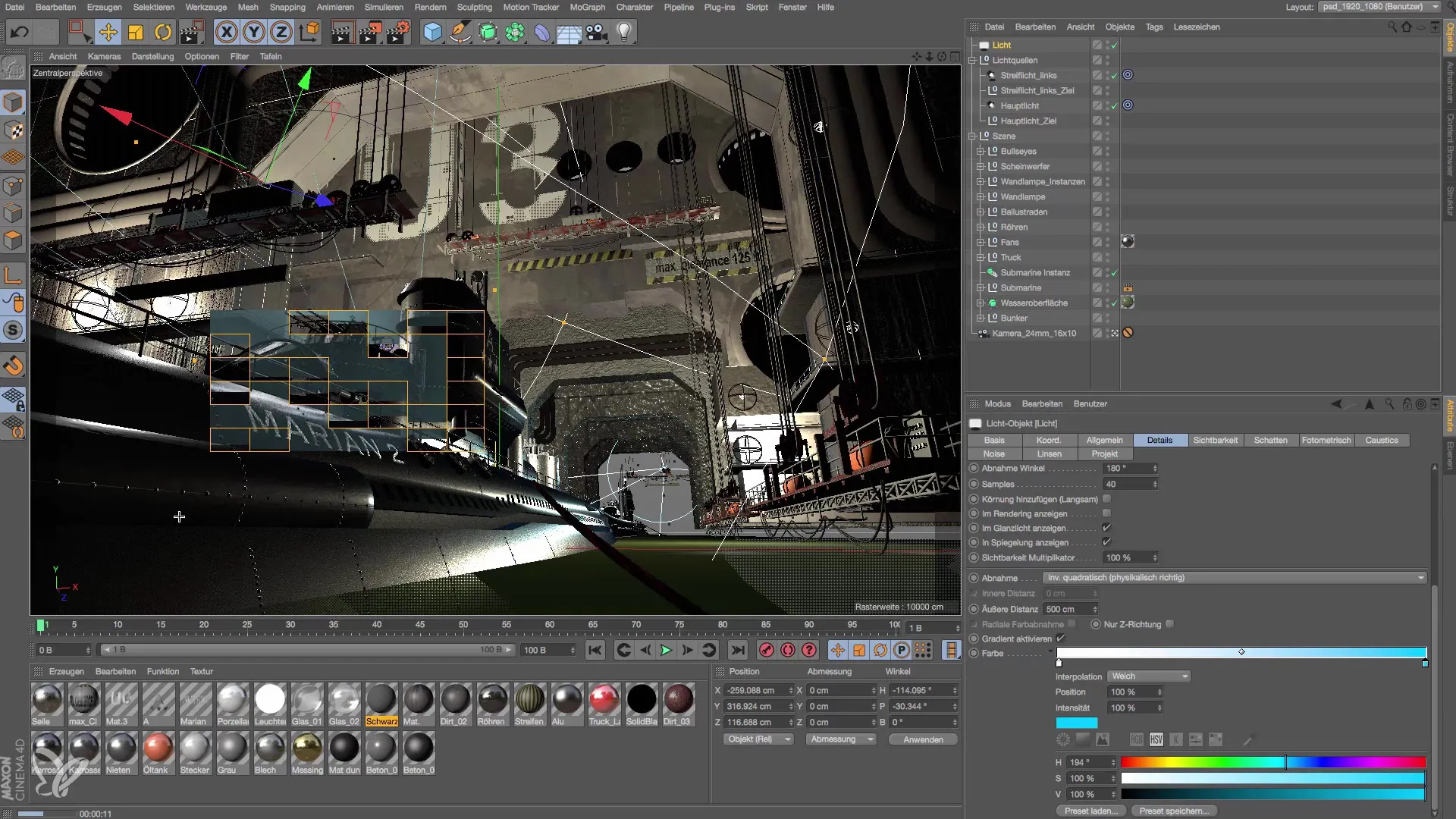 Farbgradienten für realistische Lichtsetzung in Cinema 4D Farbgradienten für realistische Lichtsetzung in Cinema 4D