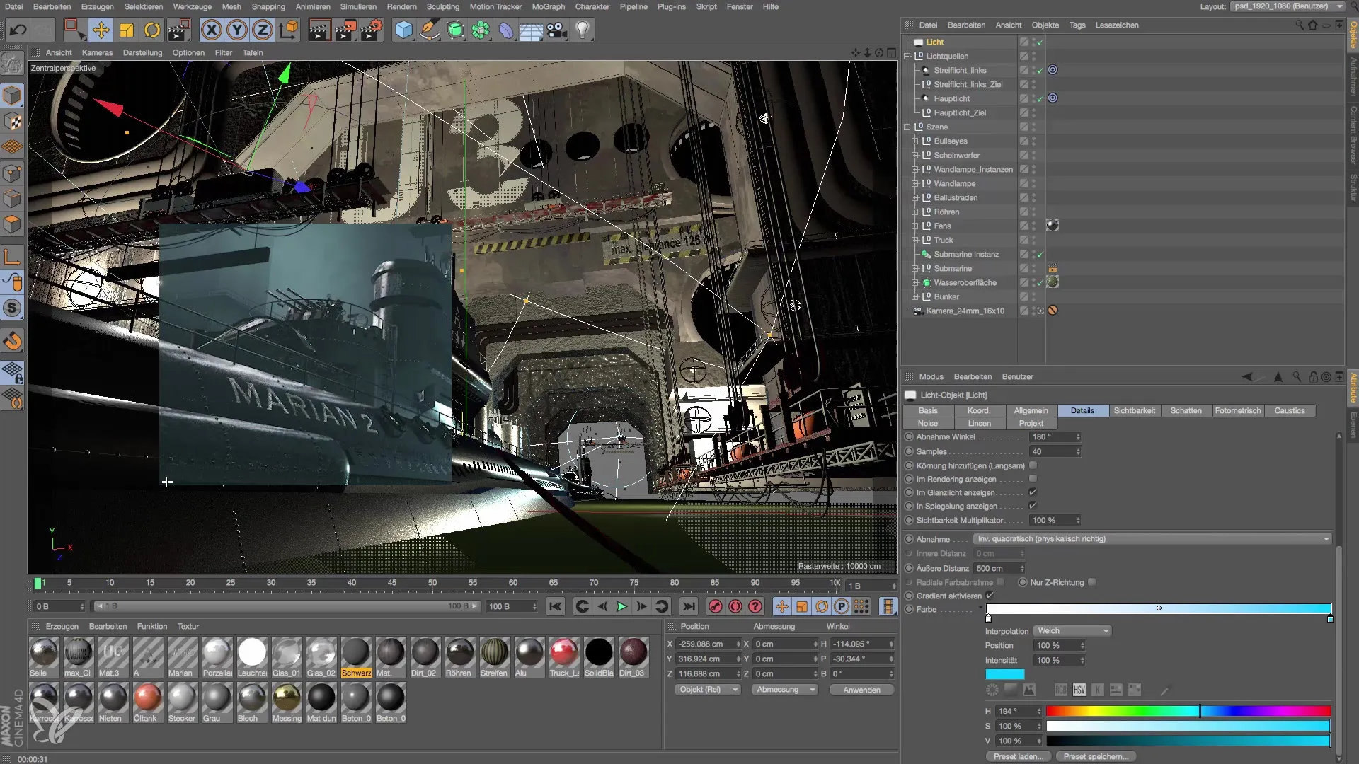 Farbgradienten für realistische Lichtsetzung in Cinema 4D Farbgradienten für realistische Lichtsetzung in Cinema 4D