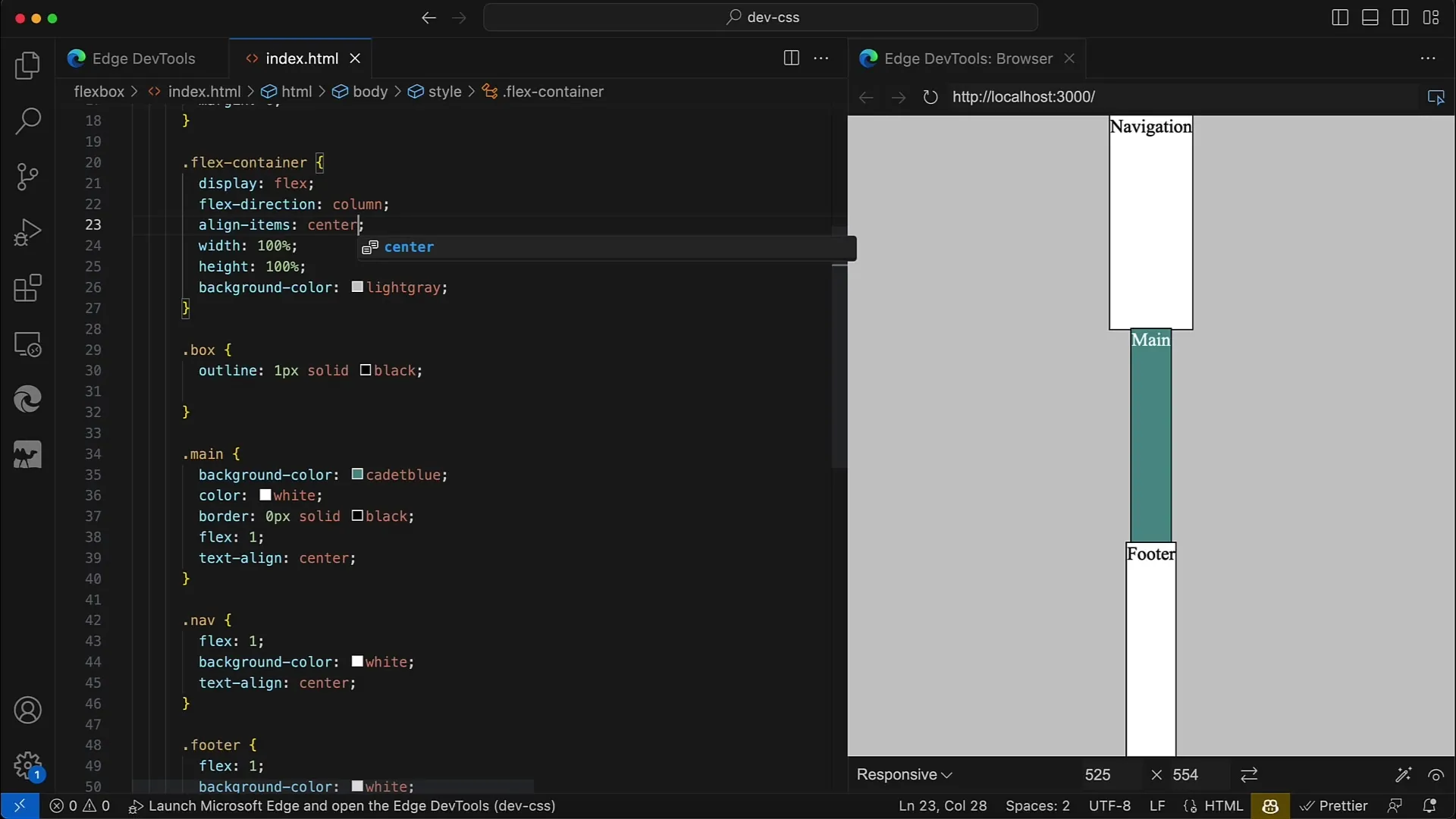 Flexbox: Alinhamento individual com Align-Items e Align-Self